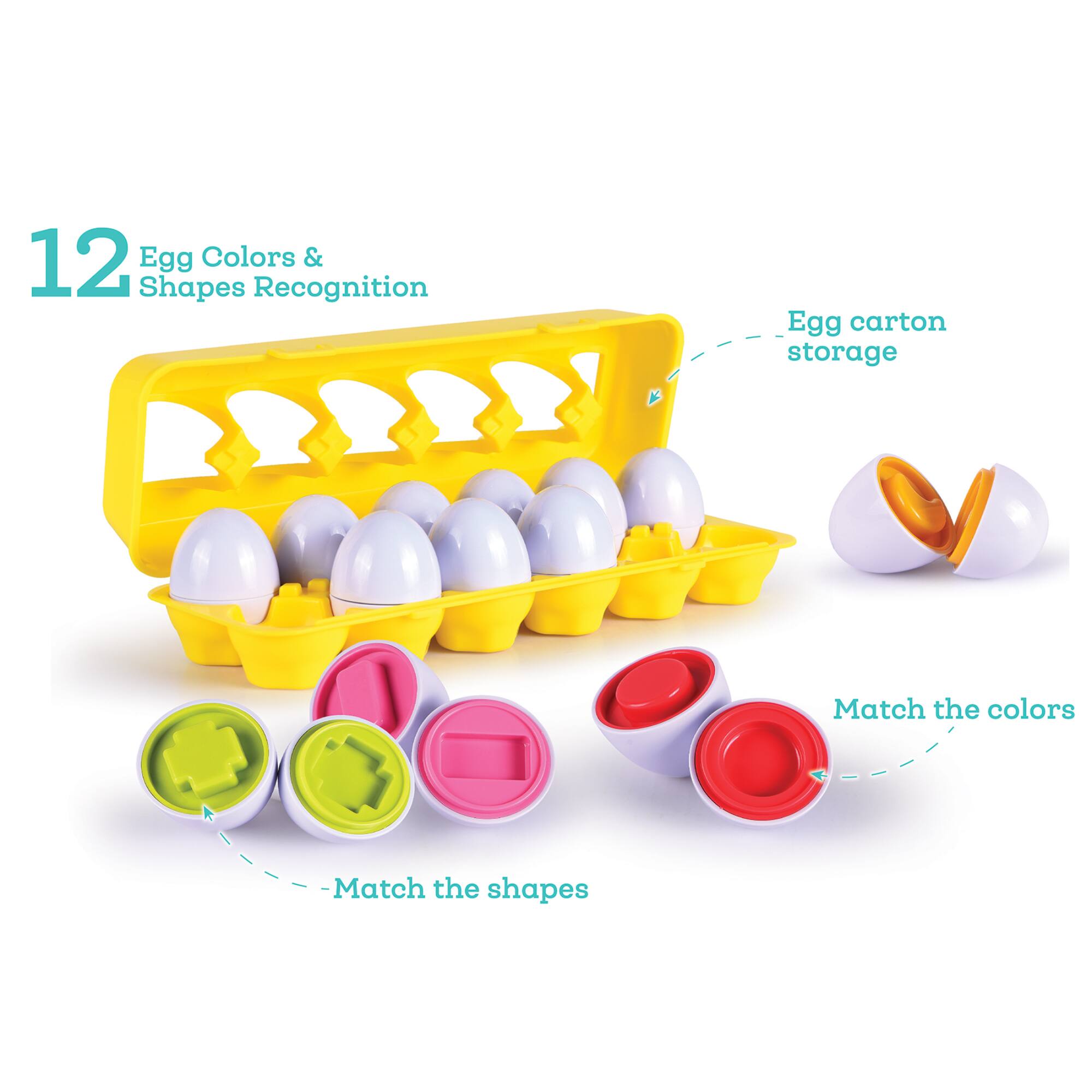Nothing But Fun Toys Shape Sort Eggs Playset