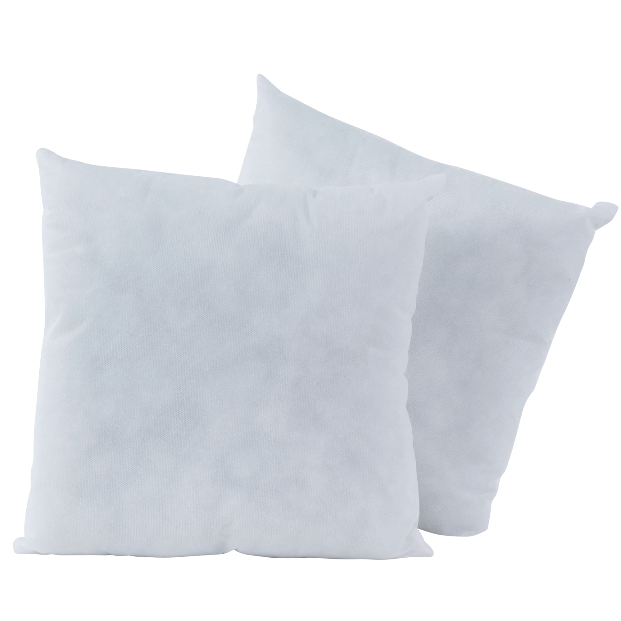 Fairfield Poly-Fil Basic Decorative Throw Pillow Inserts 14 inch x 14 inch, White, 2 Pack