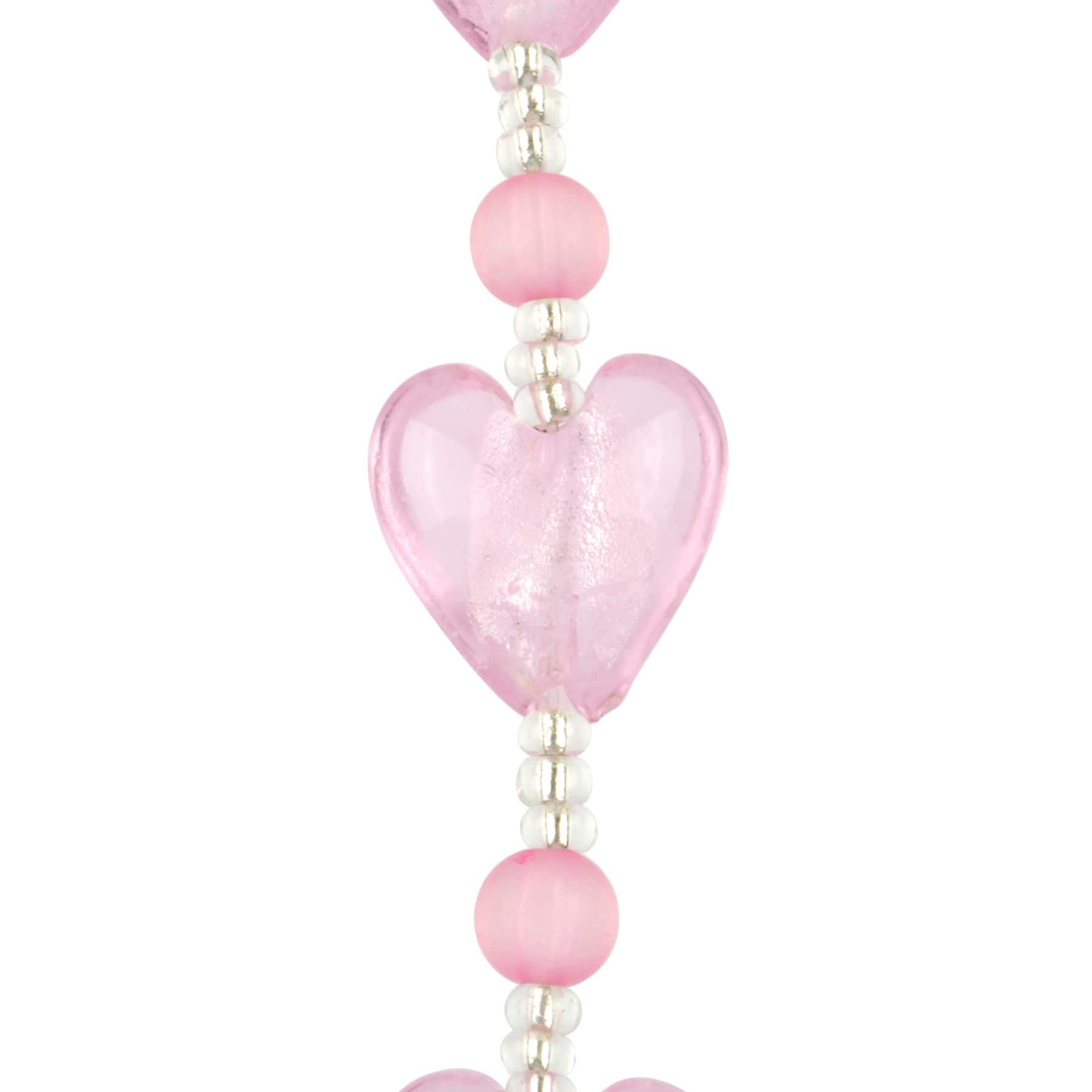 12 Pack: Pink Heart Lampwork Glass Bead Mix by Bead Landing™