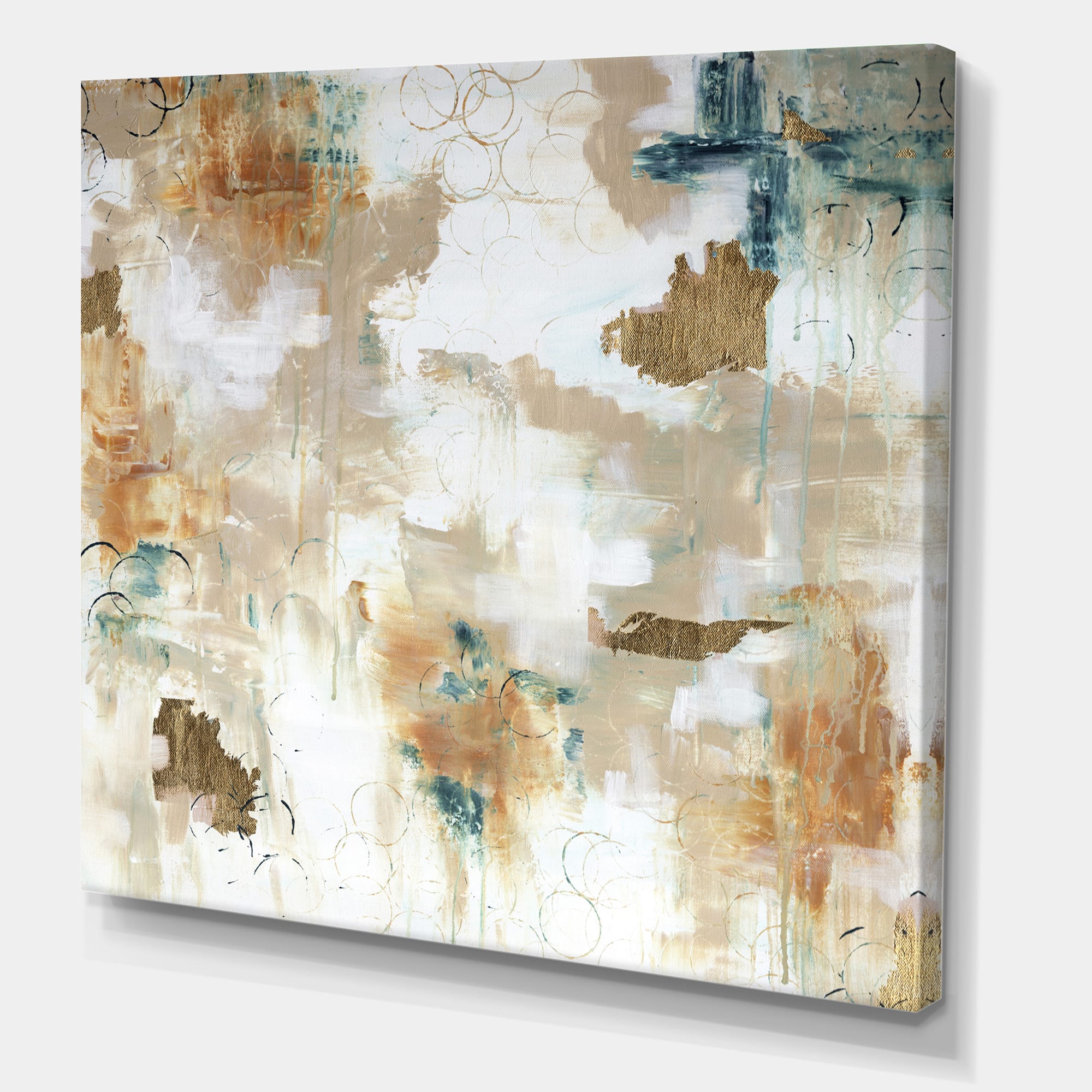 Designart - Gilded Daydreams - Modern & Contemporary Gallery-wrapped Canvas