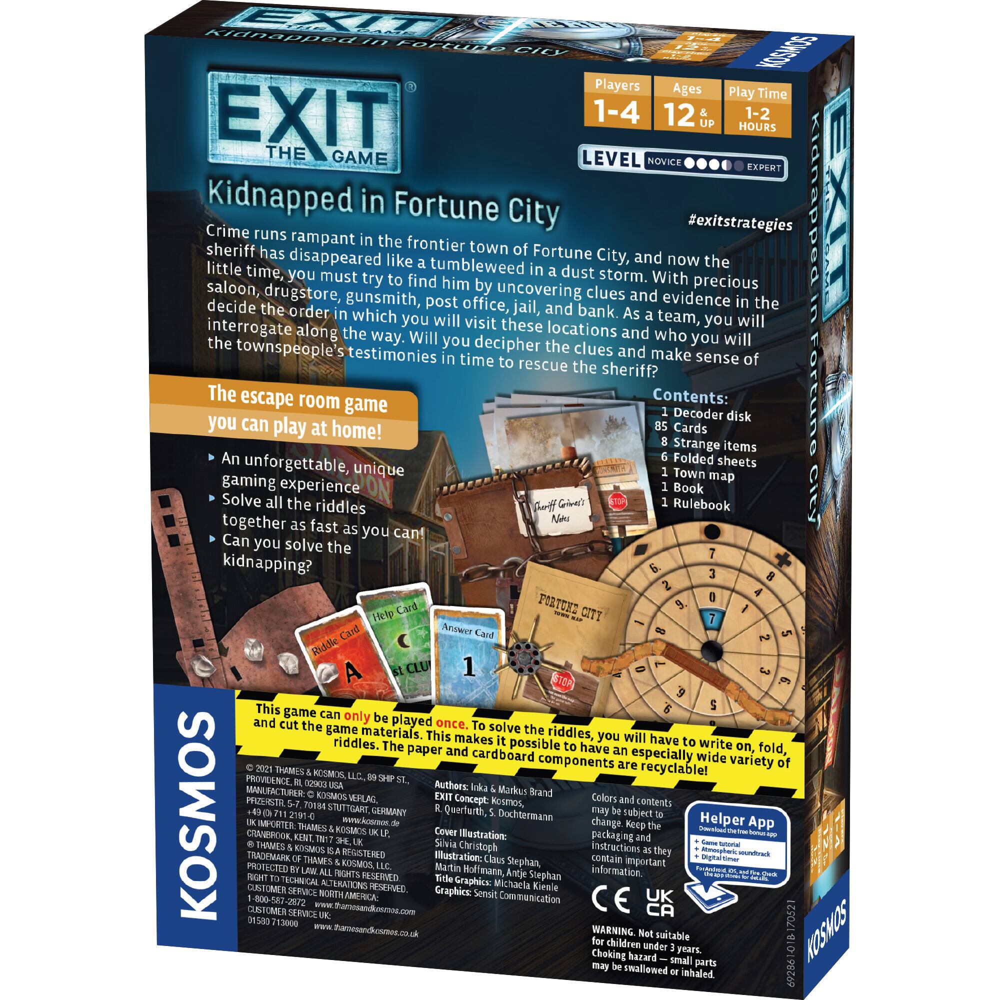 Thames &#x26; Kosmos EXIT: Kidnapped in Fortune City Game