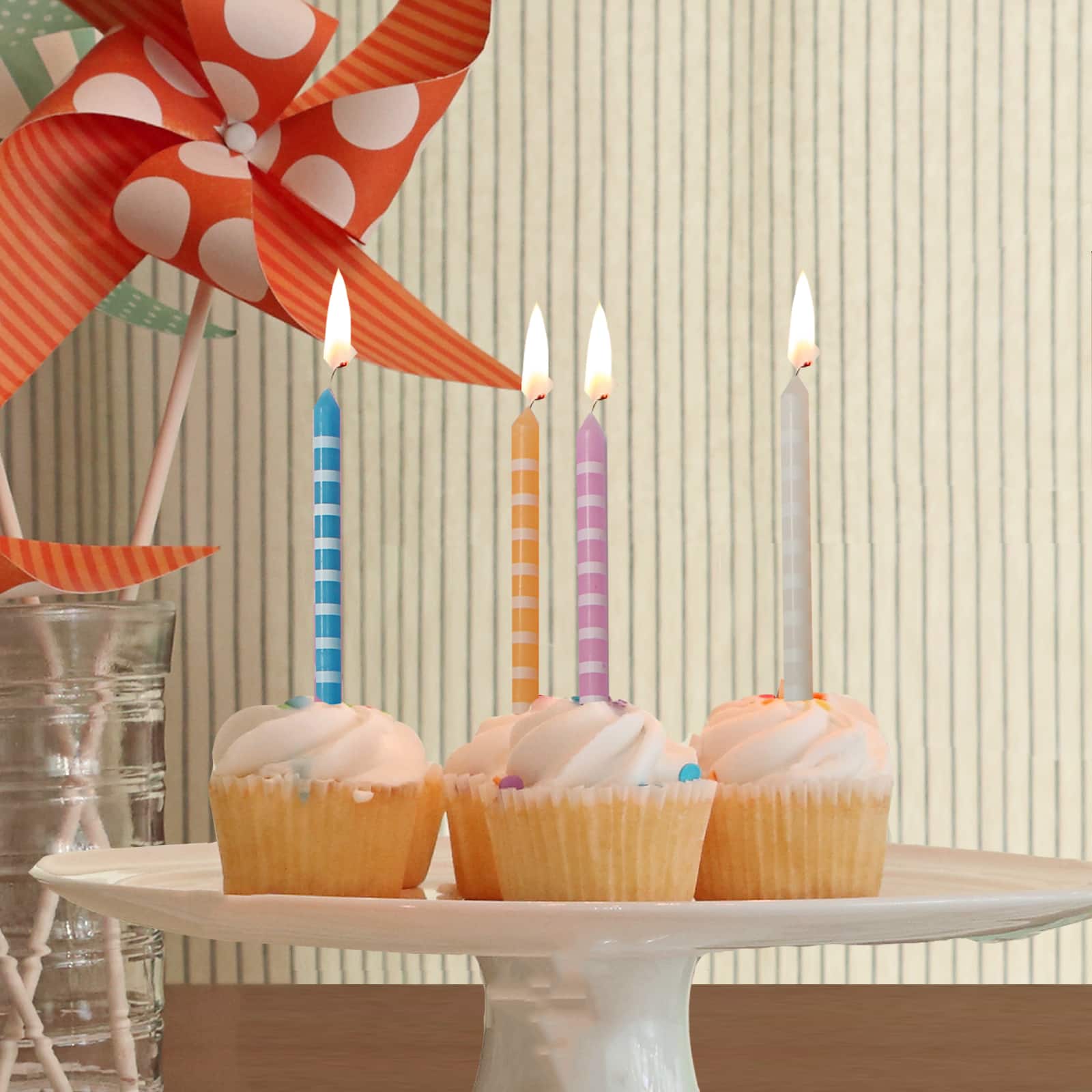 Candles with Stripes by Celebrate It&#xAE;
