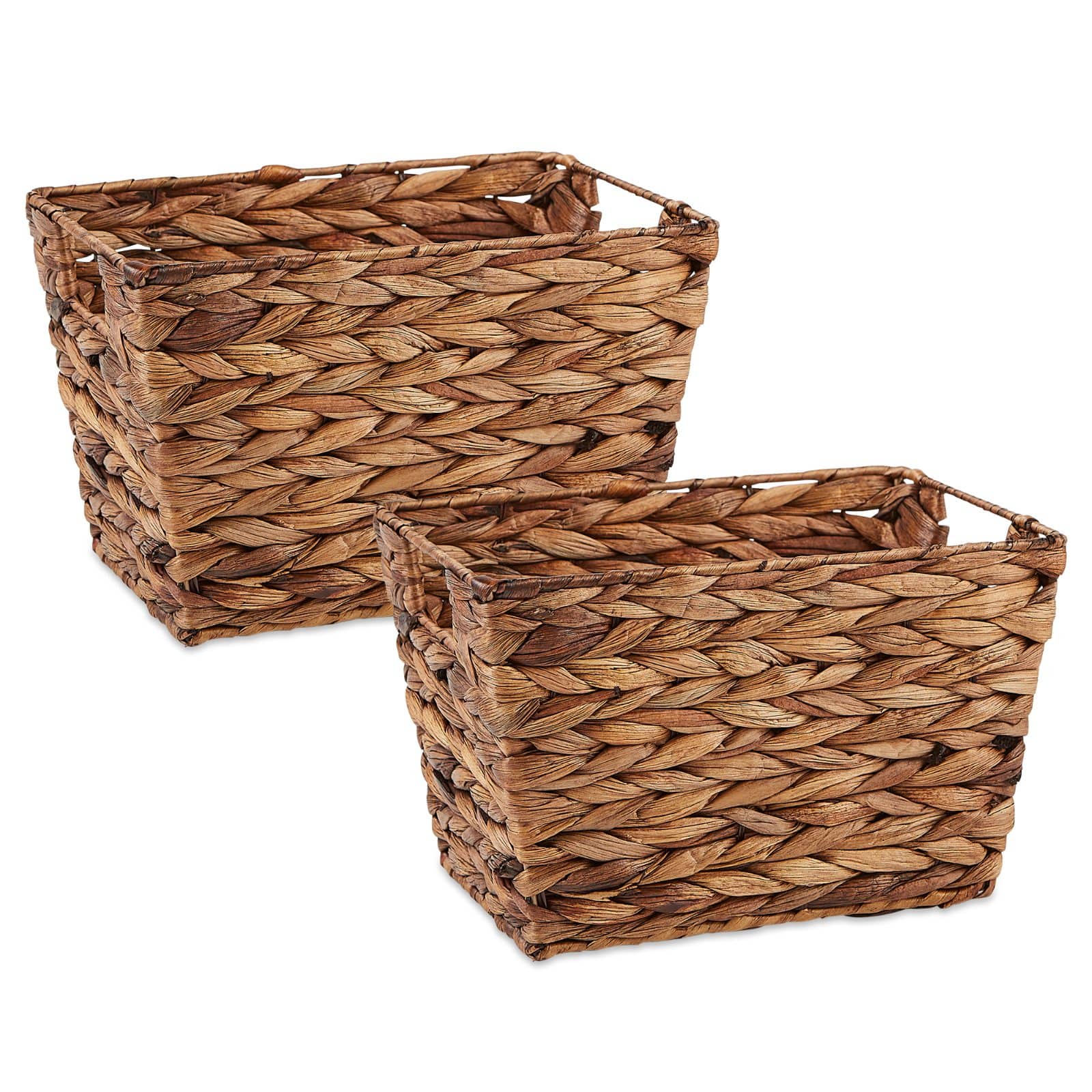 DII&#xAE; Medium Dark Brown Water Hyacinth Baskets, 2ct.