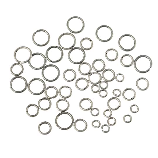12 Packs: 432 ct. (5,184 total) Assorted Jump Rings by Bead Landing ...