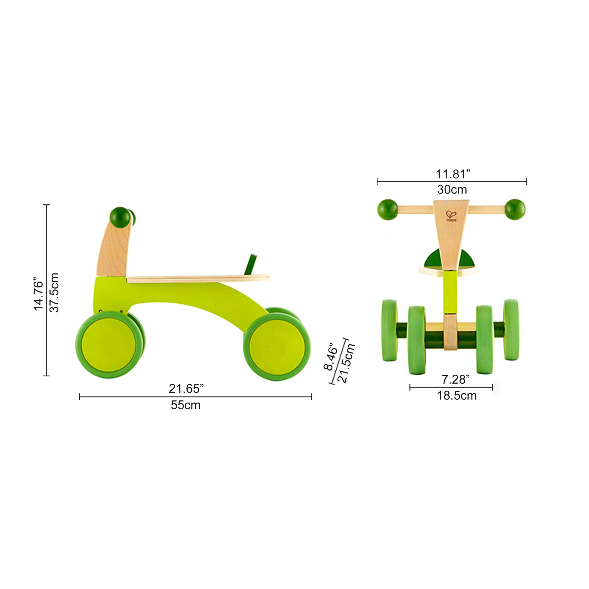Hape Scoot Around Bright Green Ride-On Wood Bike