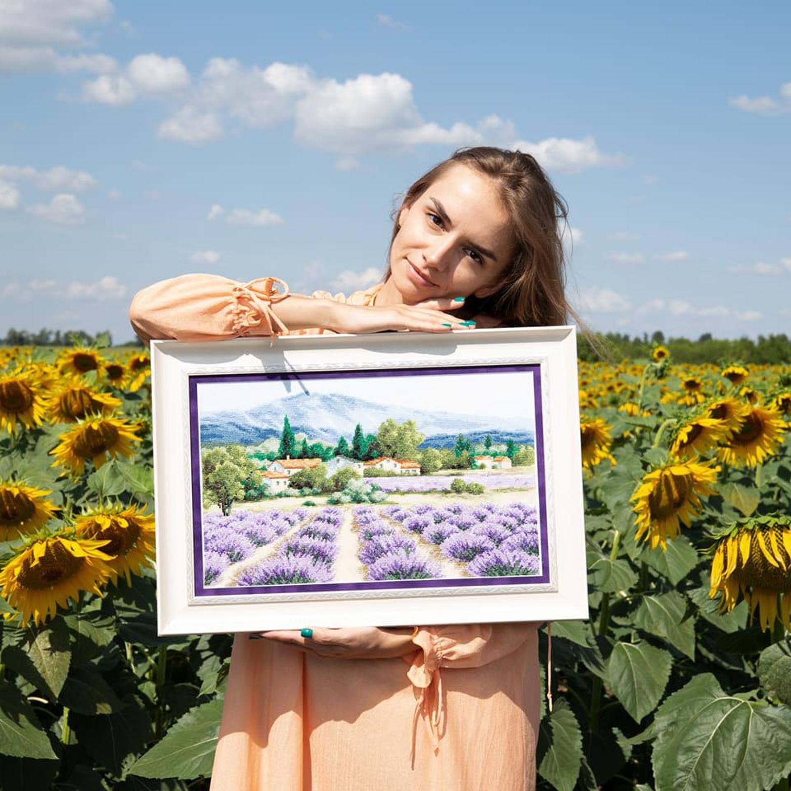 Charivna Mit Cross Stitch Kit Mountain Lavender