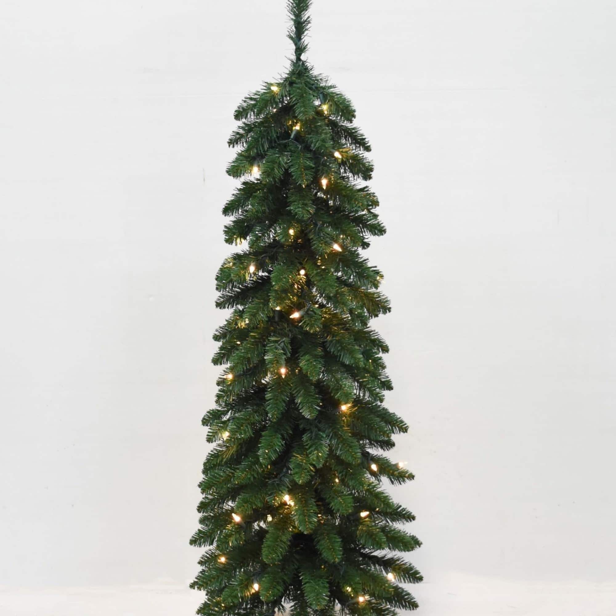3ft. Pre-Lit Pencil Alpine Artificial Christmas Tree, Clear Lights