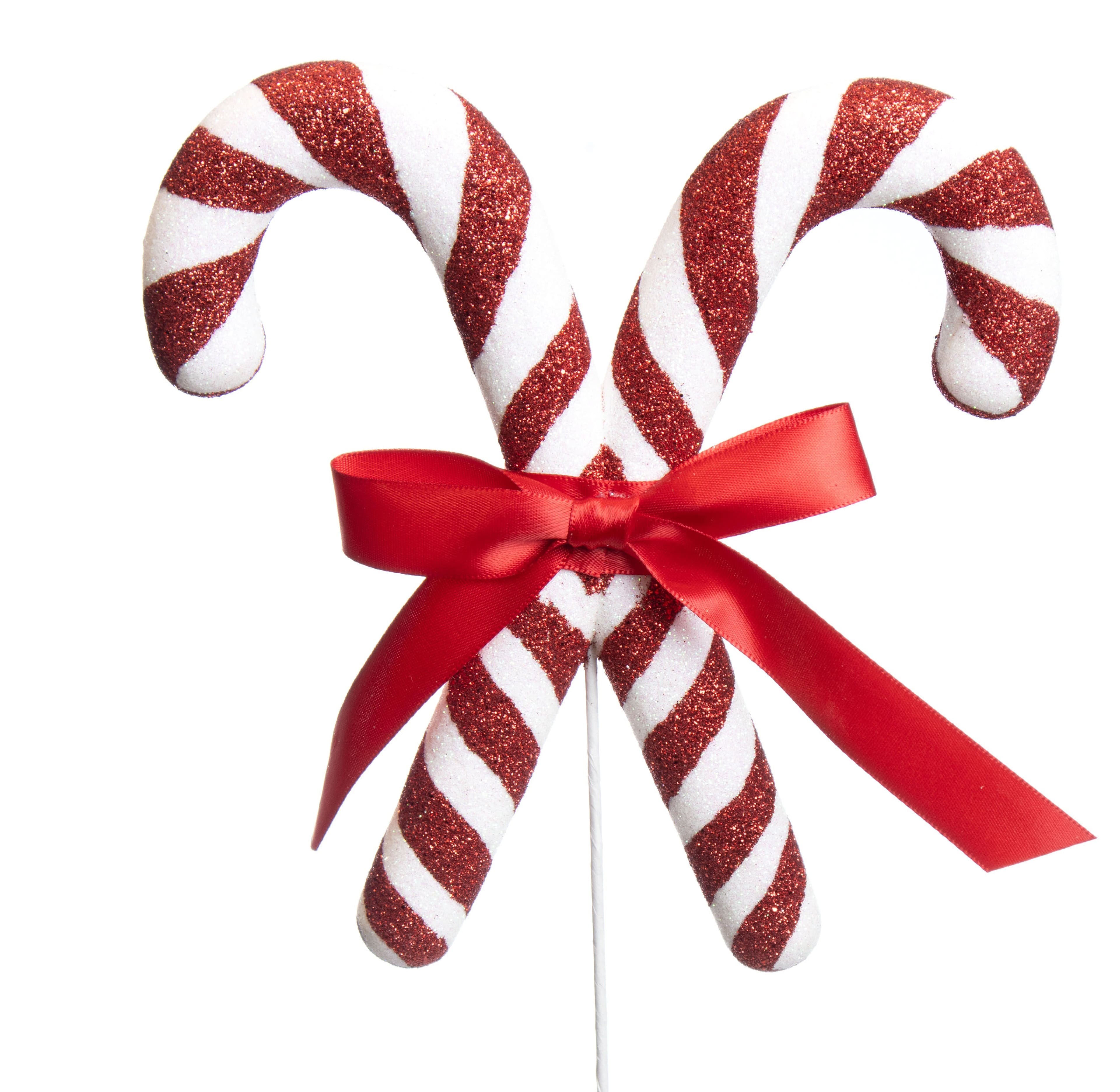 13.5&#x22; Red &#x26; White Candy Cane Pick by Ashland&#xAE;