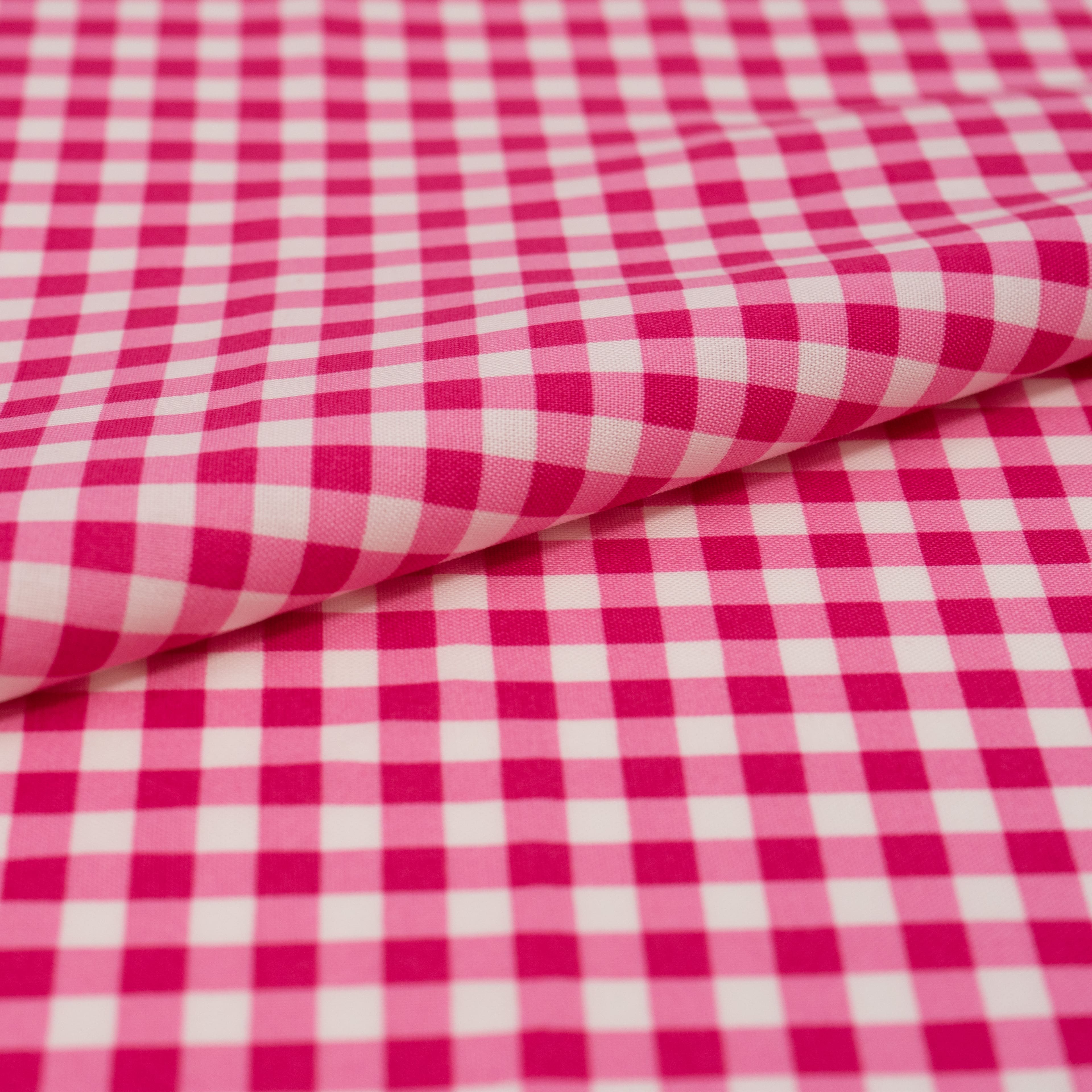 SINGER Red Gingham Cotton Fabric