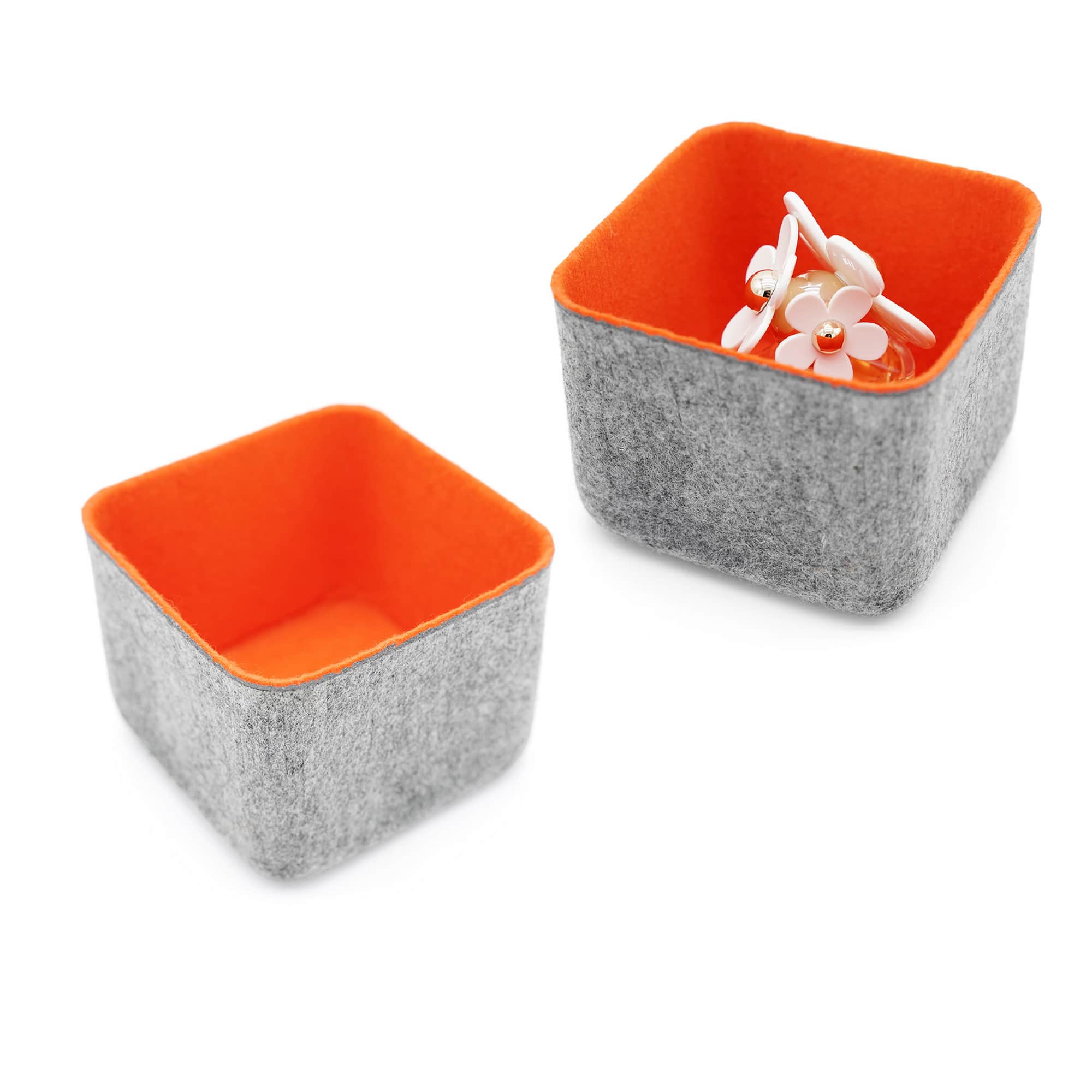 Welaxy Felt 2 Piece Storage Cubes