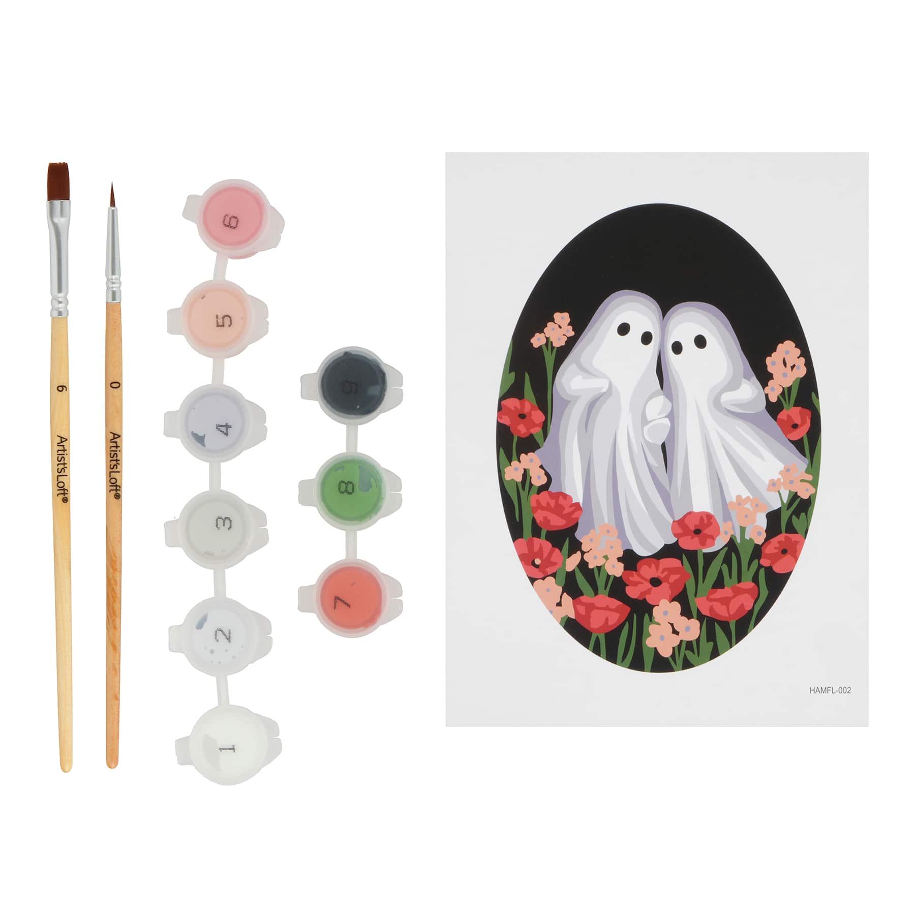 Mini Ghost Couple Framed Paint-by-Number Kit by Artist's Loft®