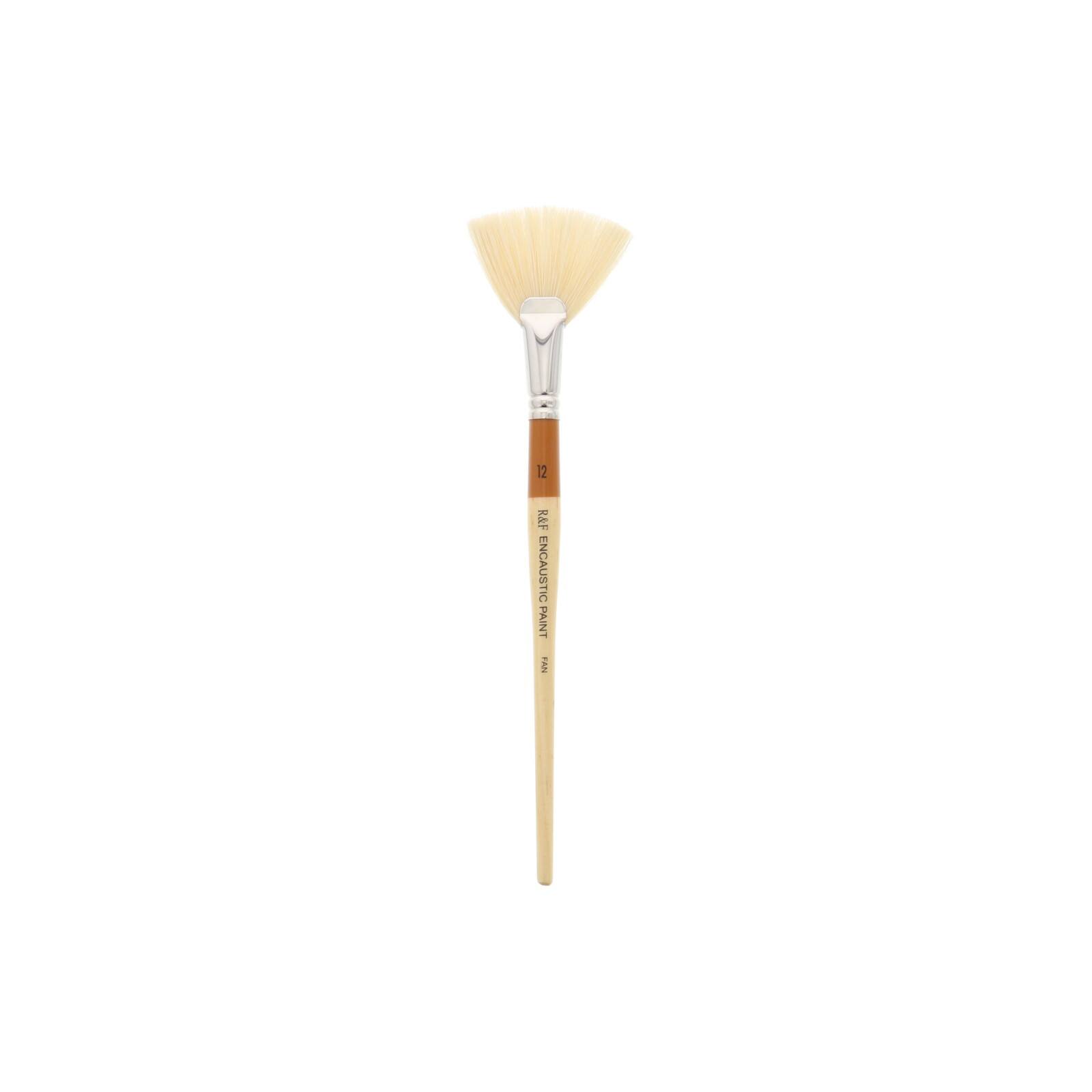 R&F® Handmade Paints Encaustic Fan Brush, Size 12