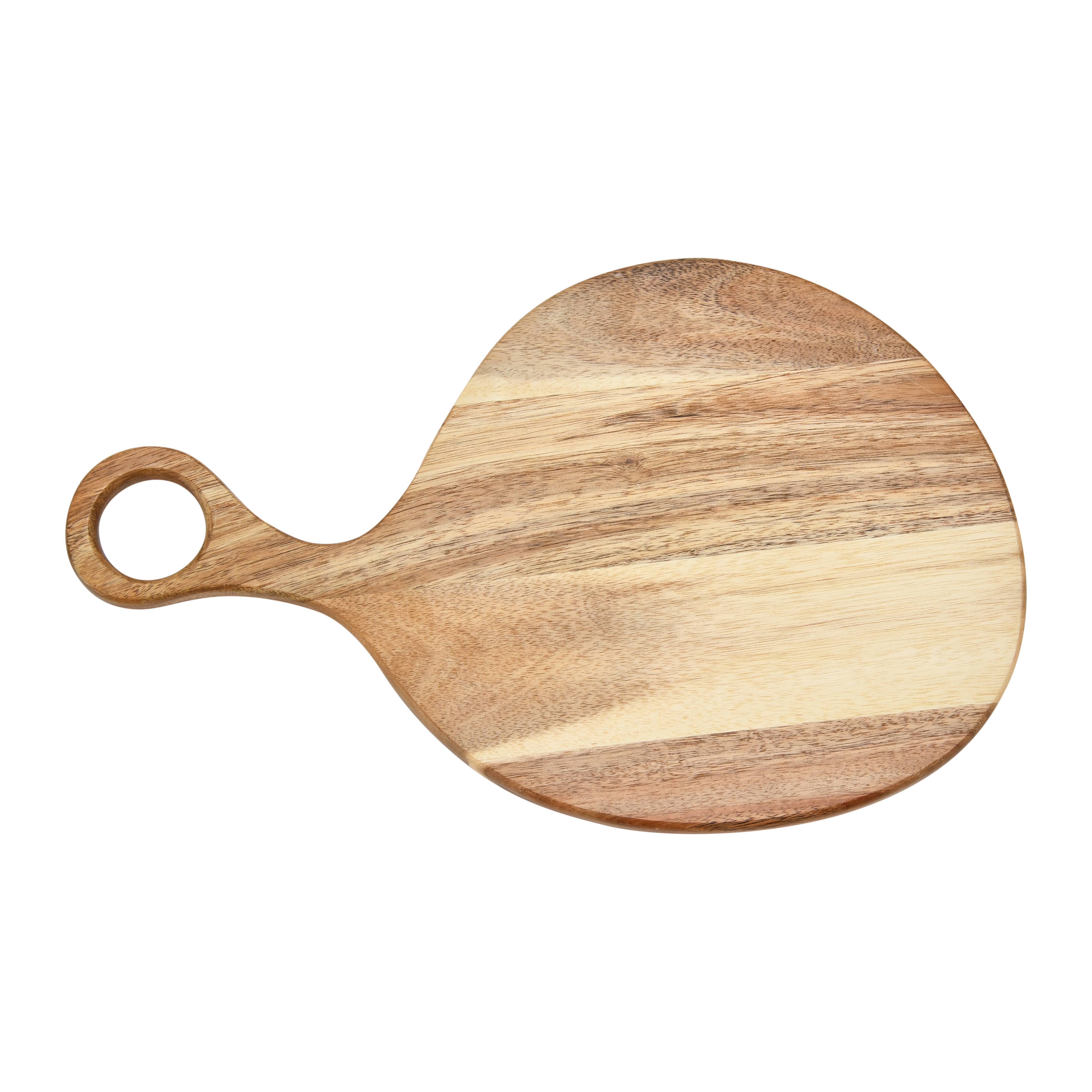 Hello Honey® 14.5" Round Acacia Wood Cutting Board with Handle