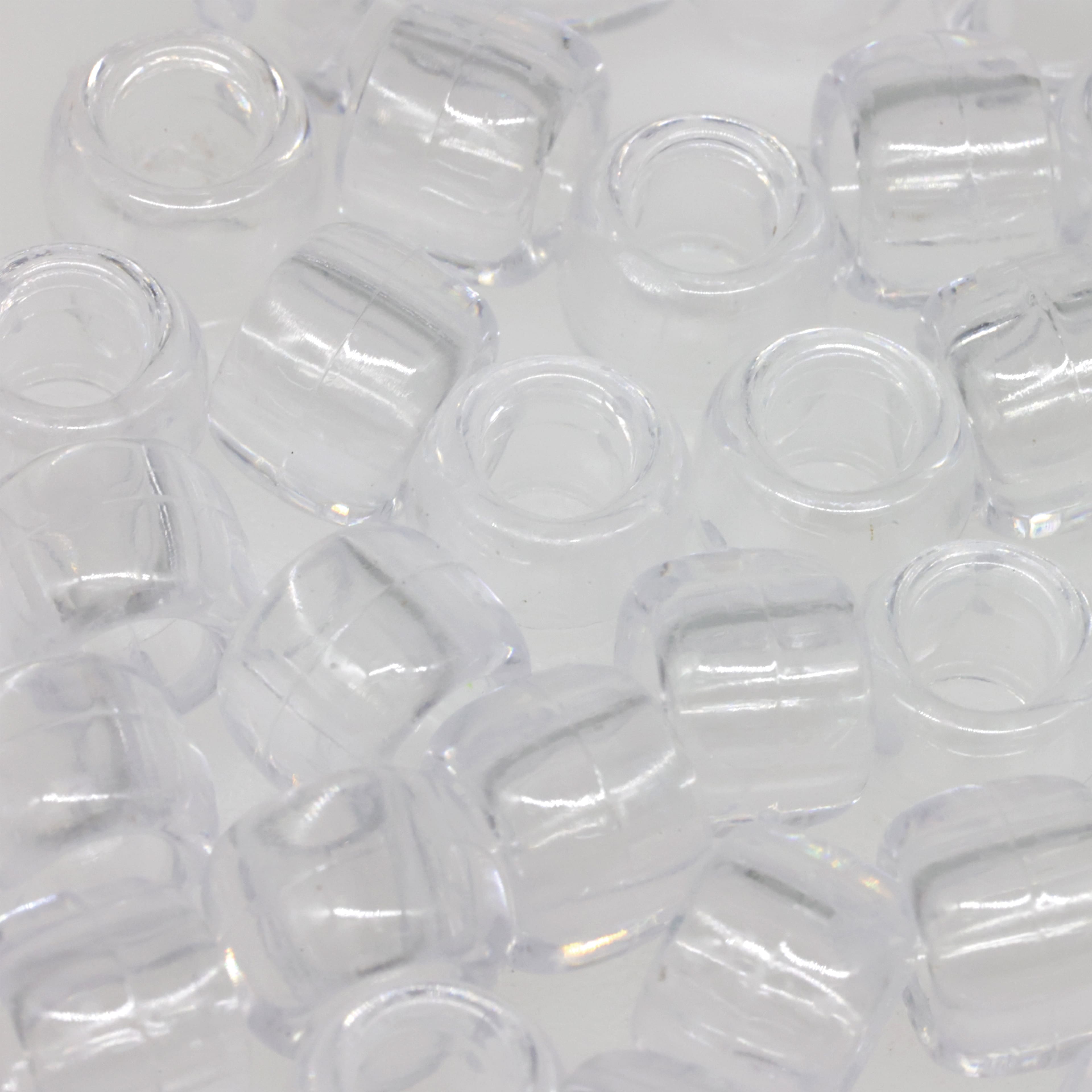 Crystal Clear Pony Beads by Creatology™, 6mm x 9mm