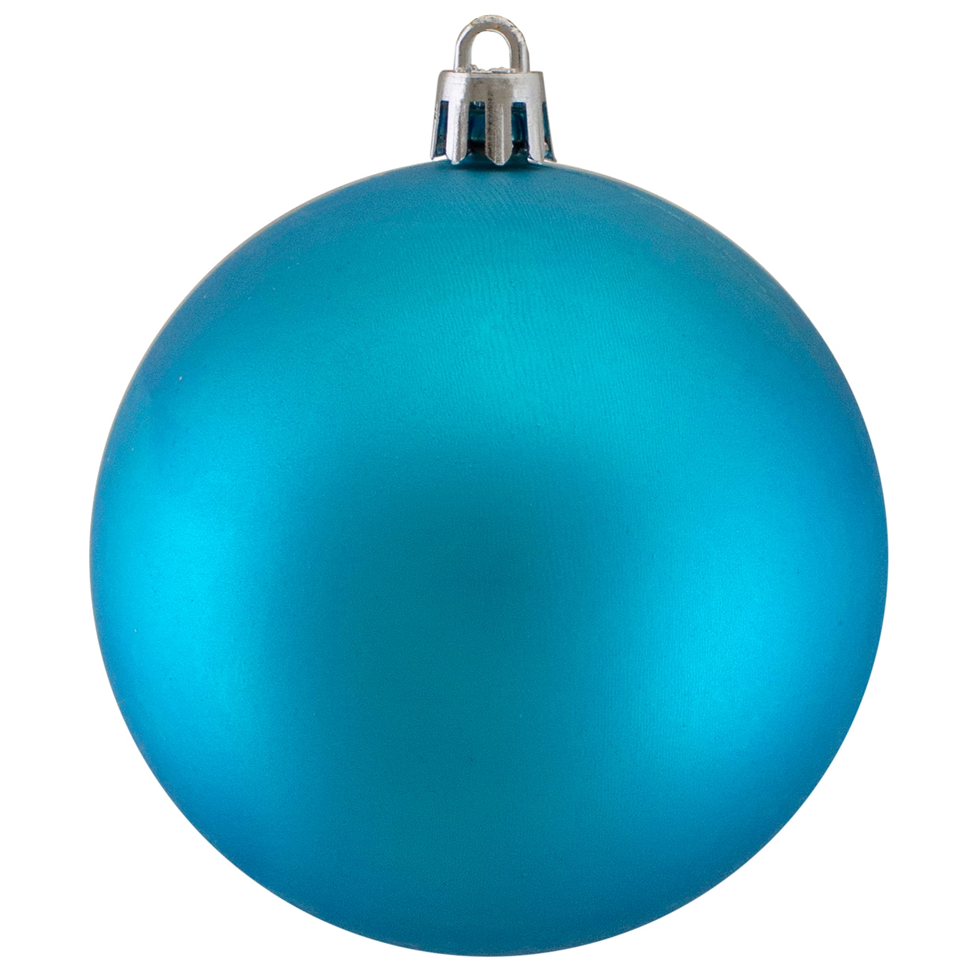 60ct Matte Turquoise Blue Shatterproof Ball Ornaments