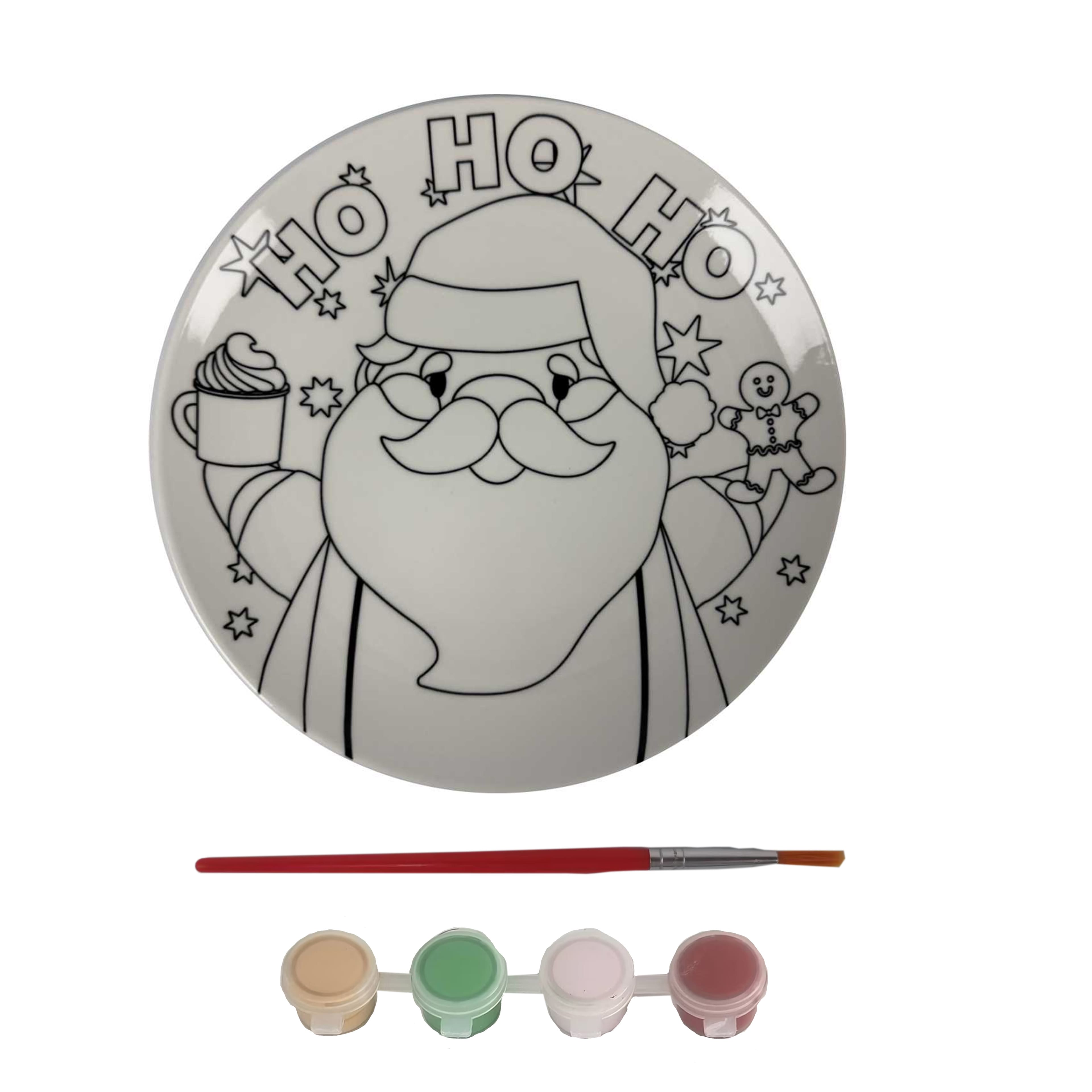 Christmas Santa Paint-Your-Own Plate Kit by Creatology™