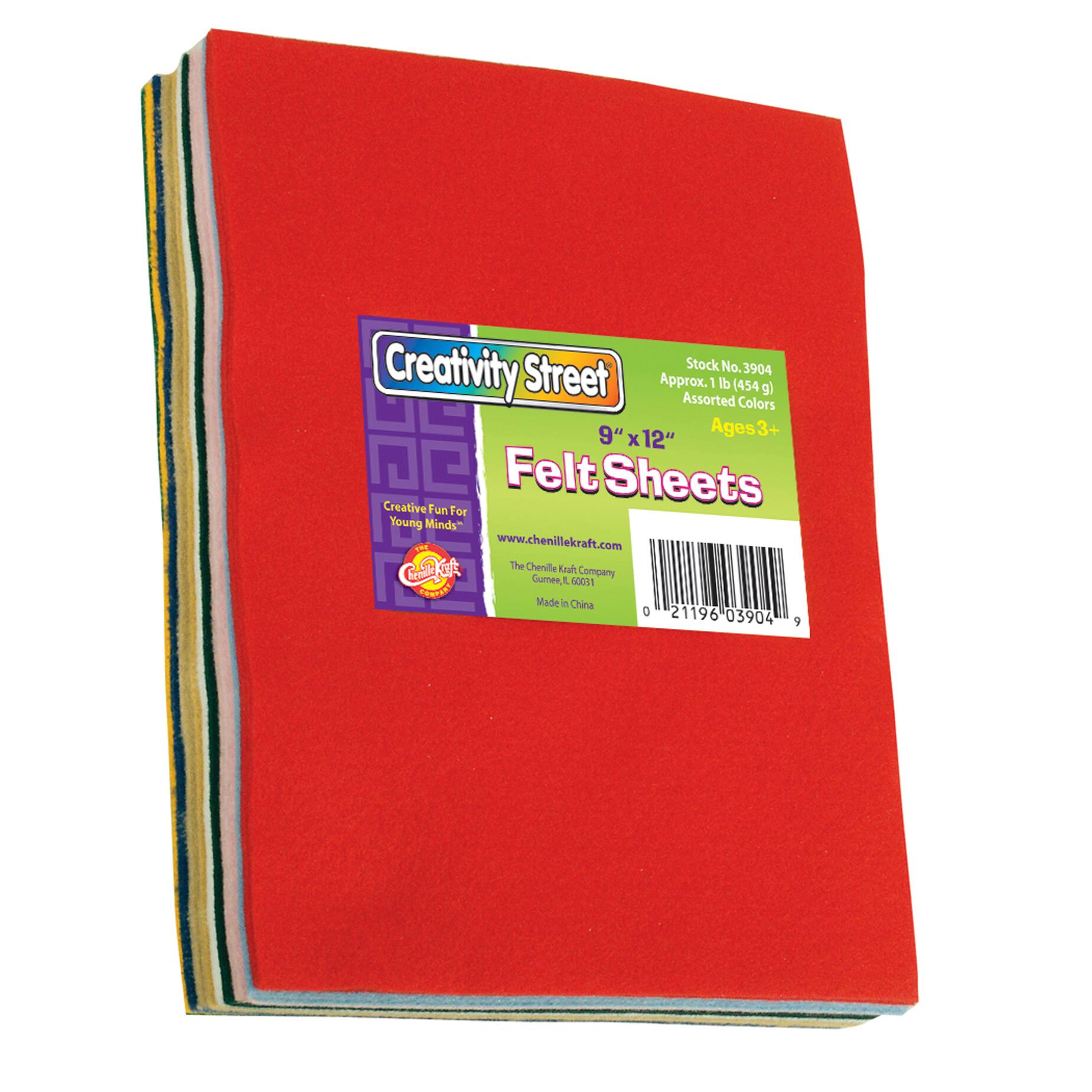 6 Pack: Creativity Street® 9" x 12" Felt Sheets