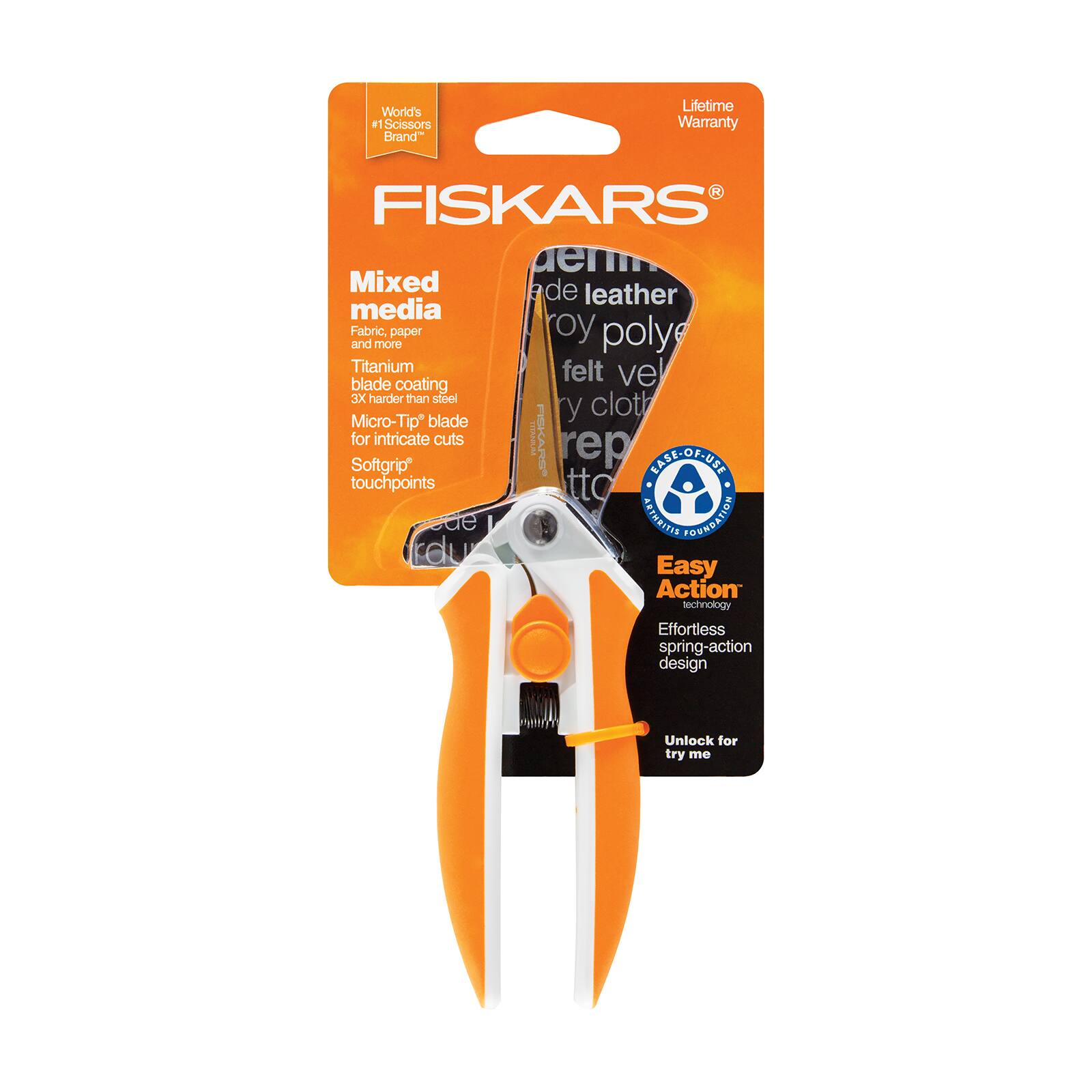 NEW FREE.SHIP. FISKARS MICRO-TIP SCISSORS NO.5