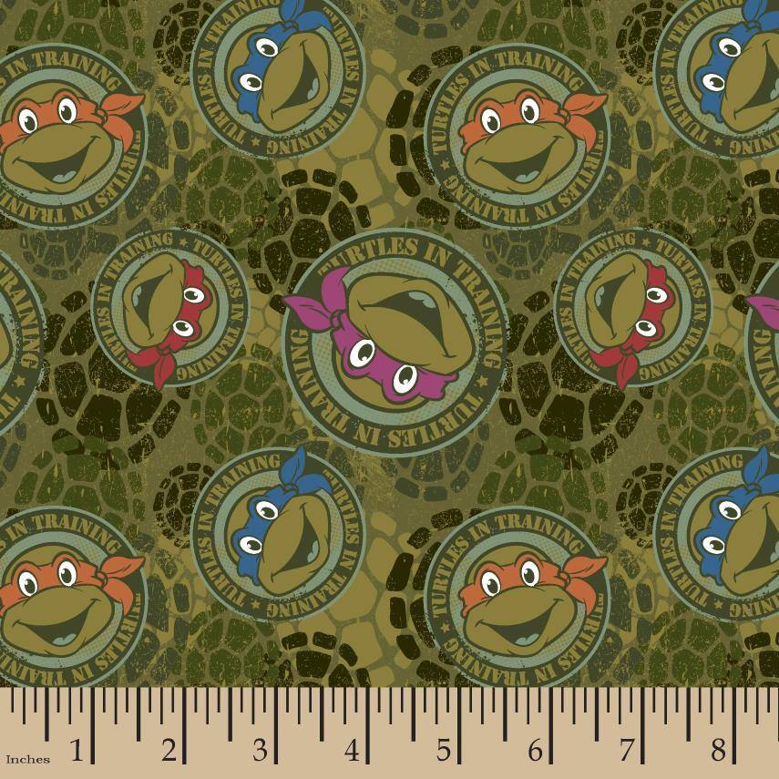 Nickelodeon Turtles In Training Cotton/Spandex Fabric