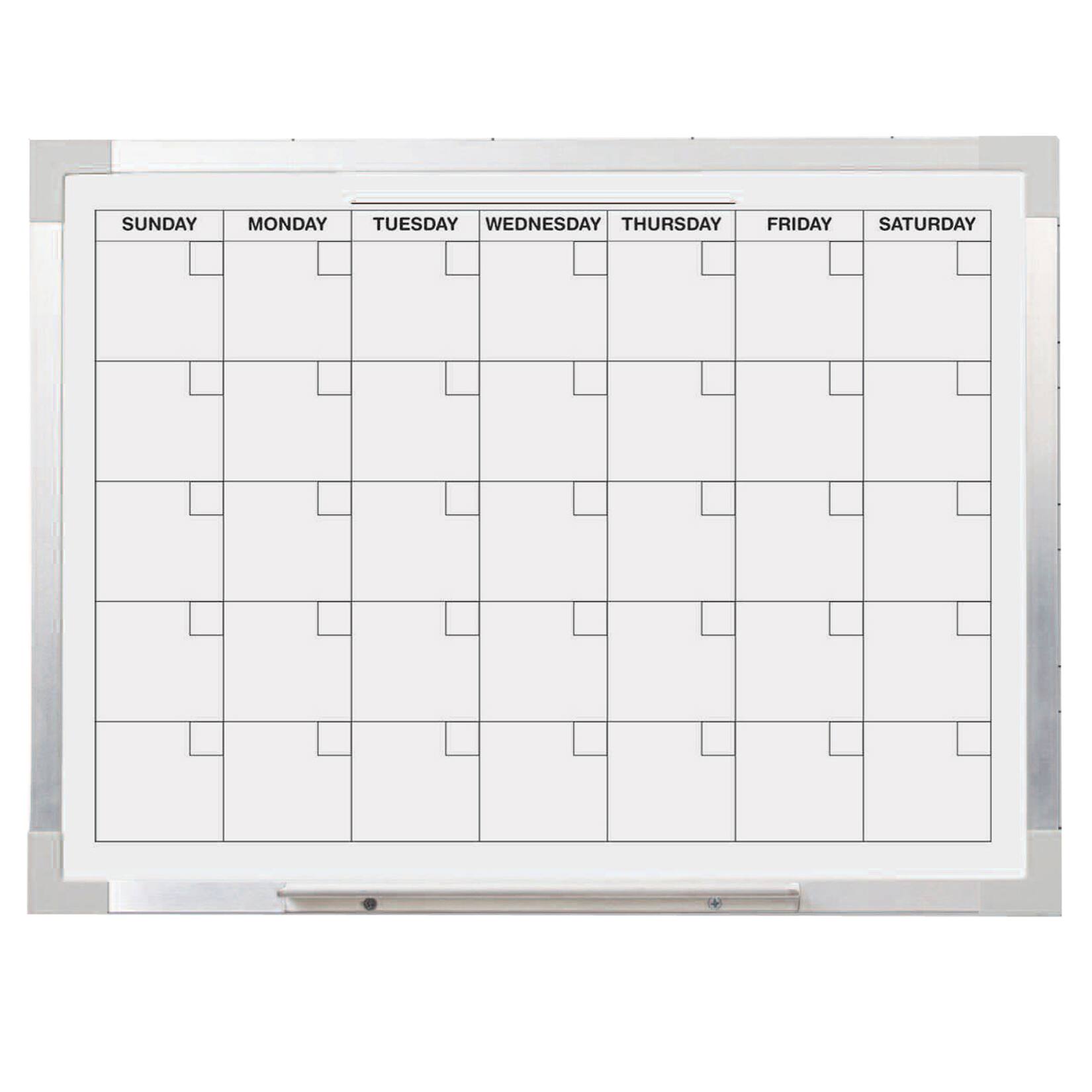 Aluminum Framed Magnetic Calendar Board, 18 Aluminum Framed Magnetic Calendar Board, 18