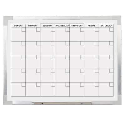 Aluminum Framed Magnetic Calendar Board, 18