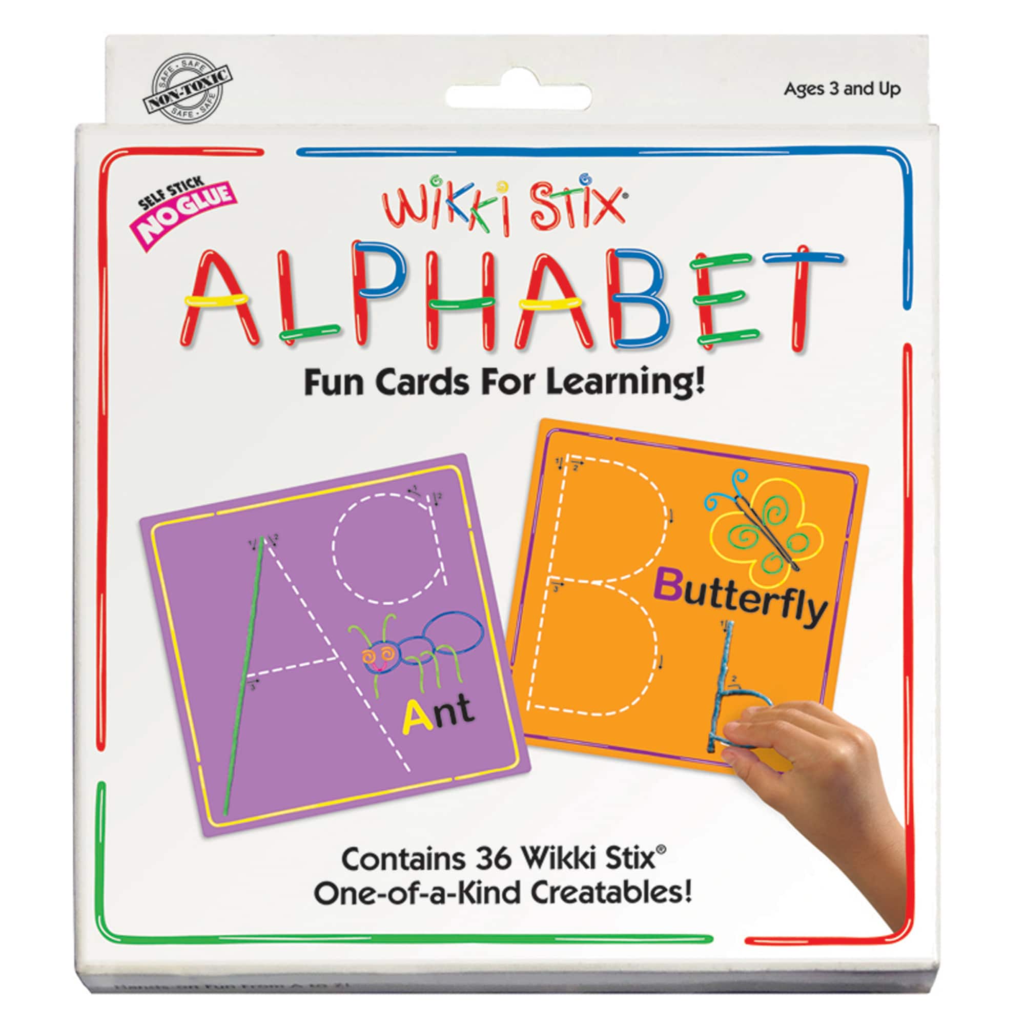 12 Pack: Wikki Stix&#xAE; Alphabet Cards Set