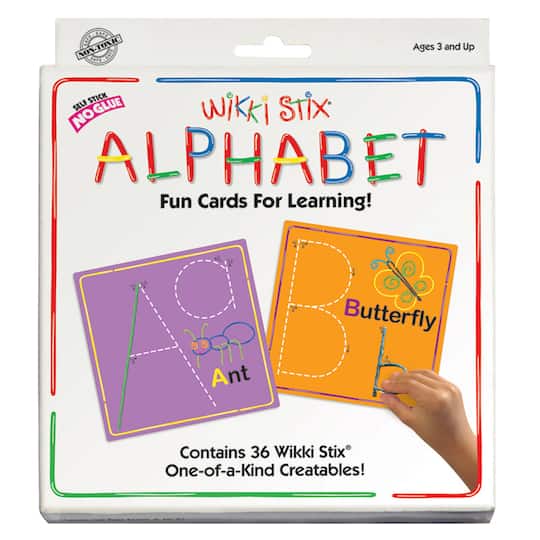 wikki stix alphabet cards set
