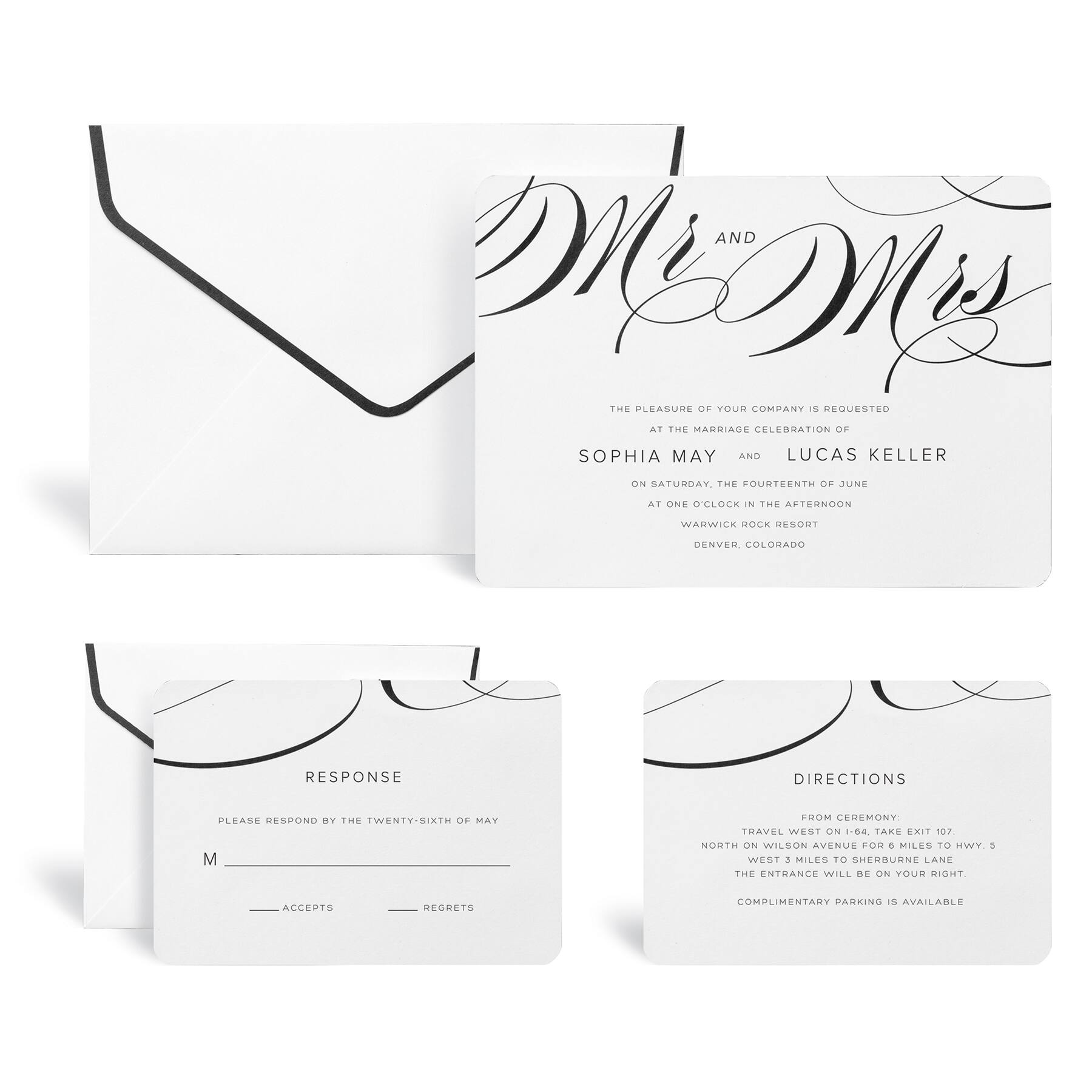 Buy the Mr. Mrs. Wedding Invitation Kit By Celebrate It