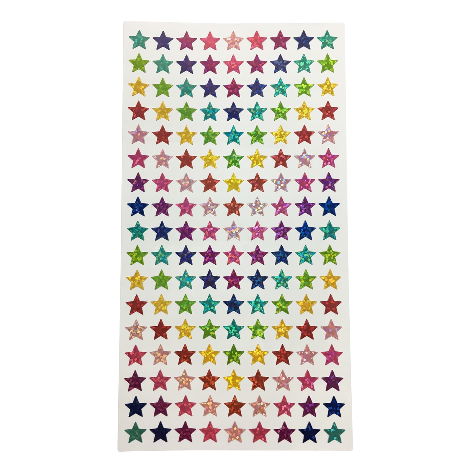 Blue and Gold Sparkly Foam Stickers, Assorted Size Star Stickers