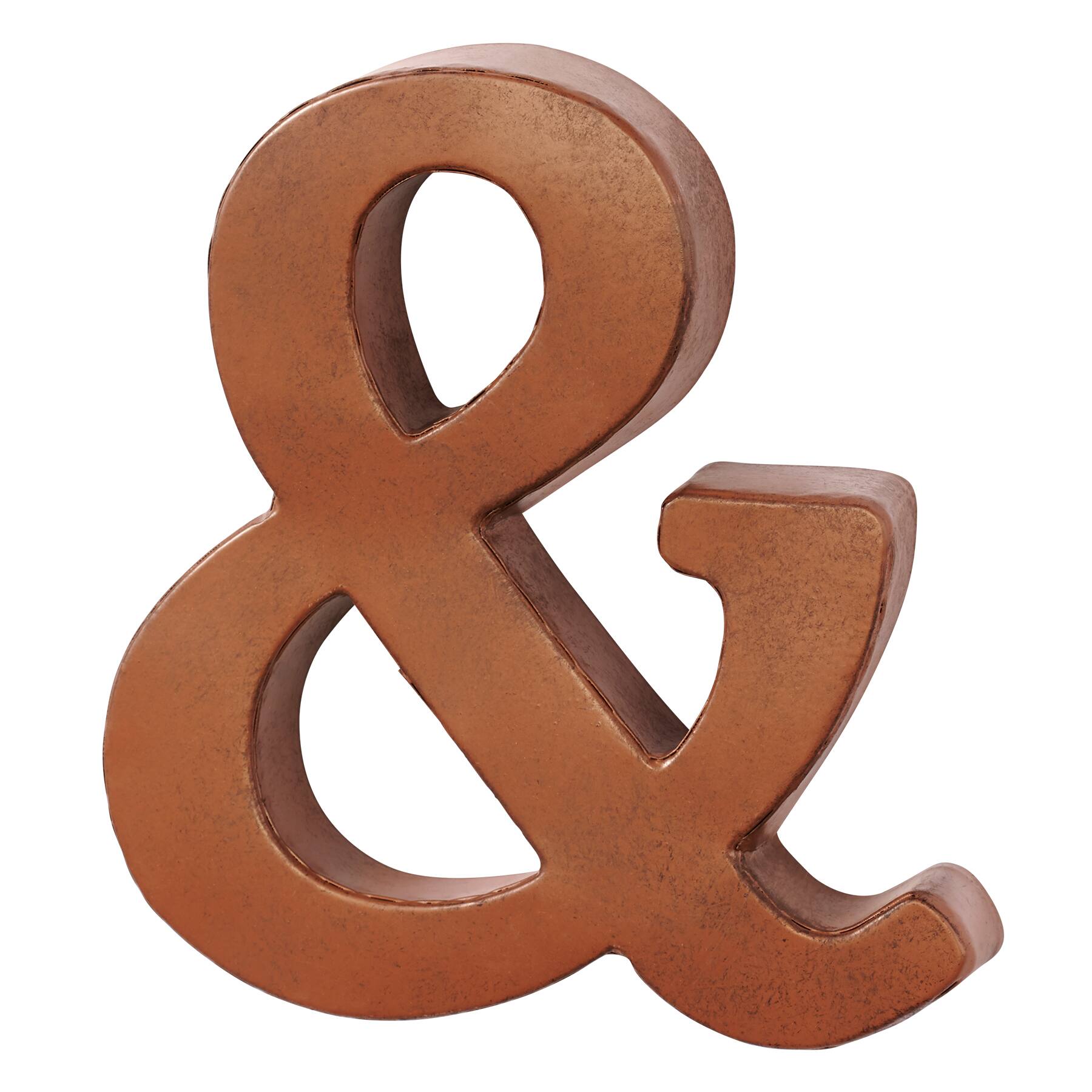Make Market&#x2122; Rust Metal Letter, 6.75&#x22;