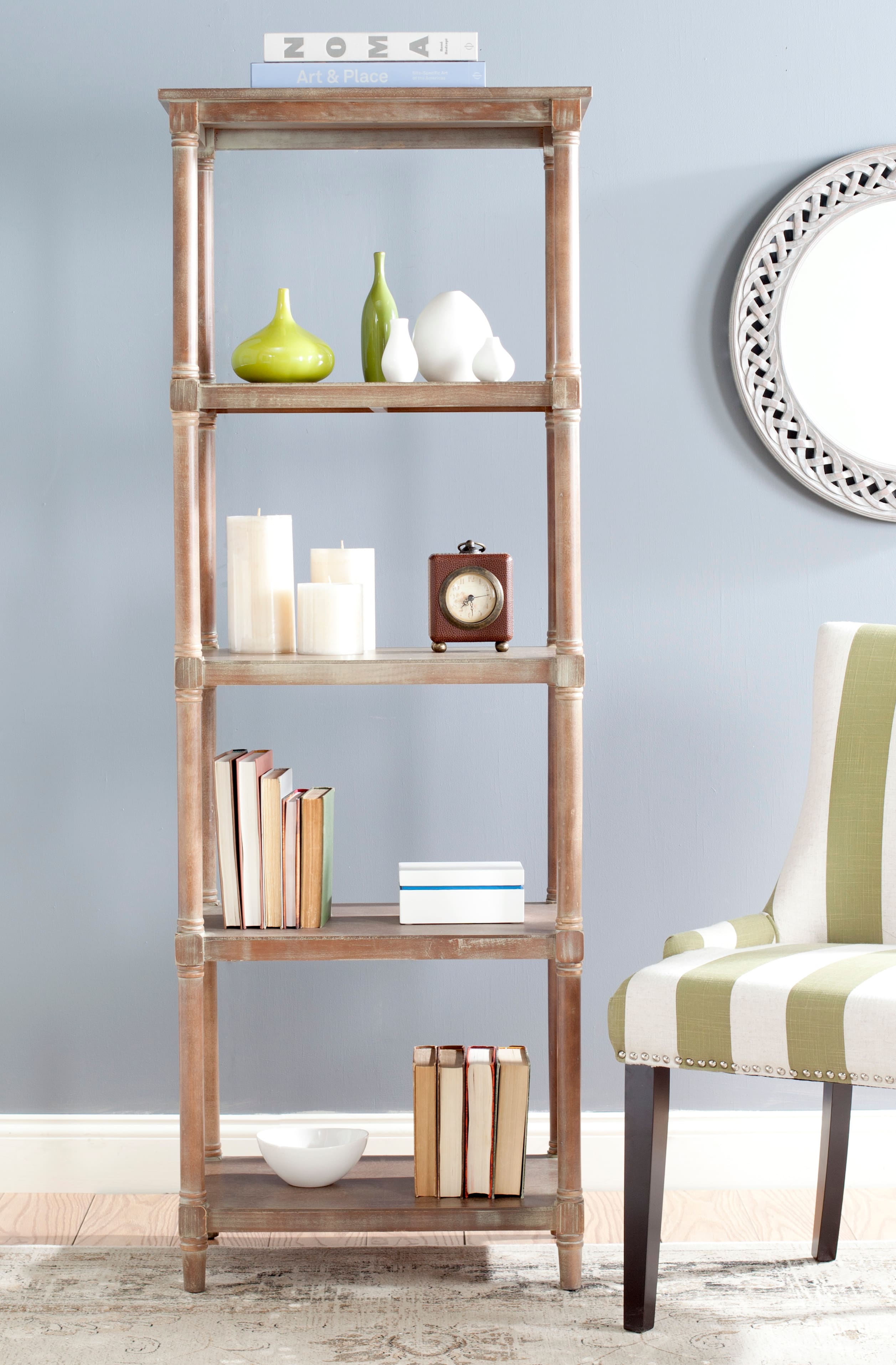 Odessa Bookcase in Washed Natural Pine