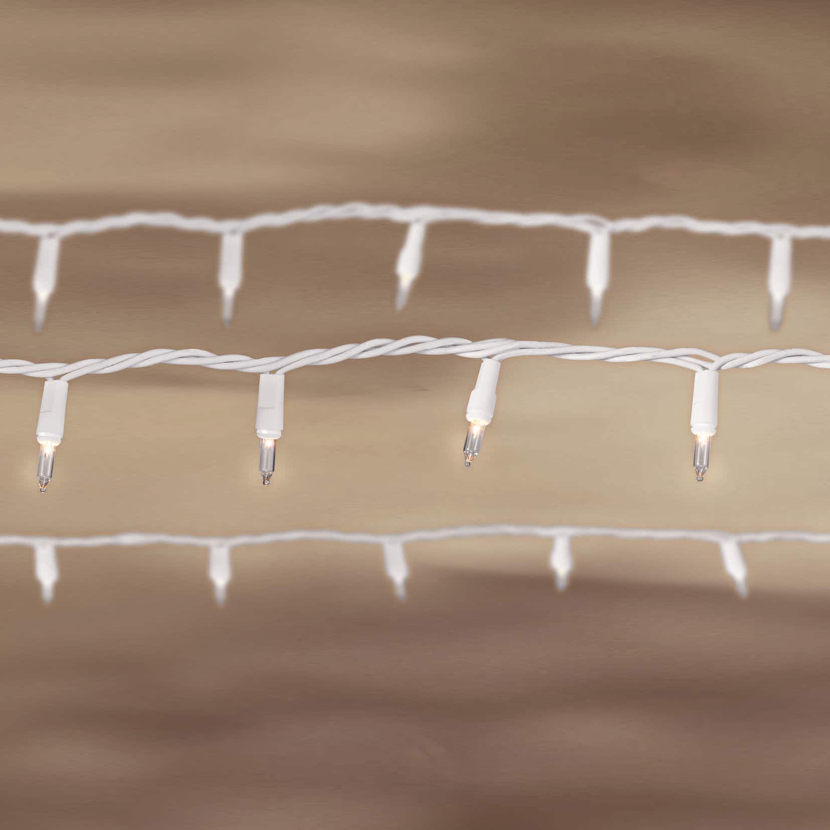 8 Pack: 50ct. Clear Mini String Lights with White Cord by Ashland®