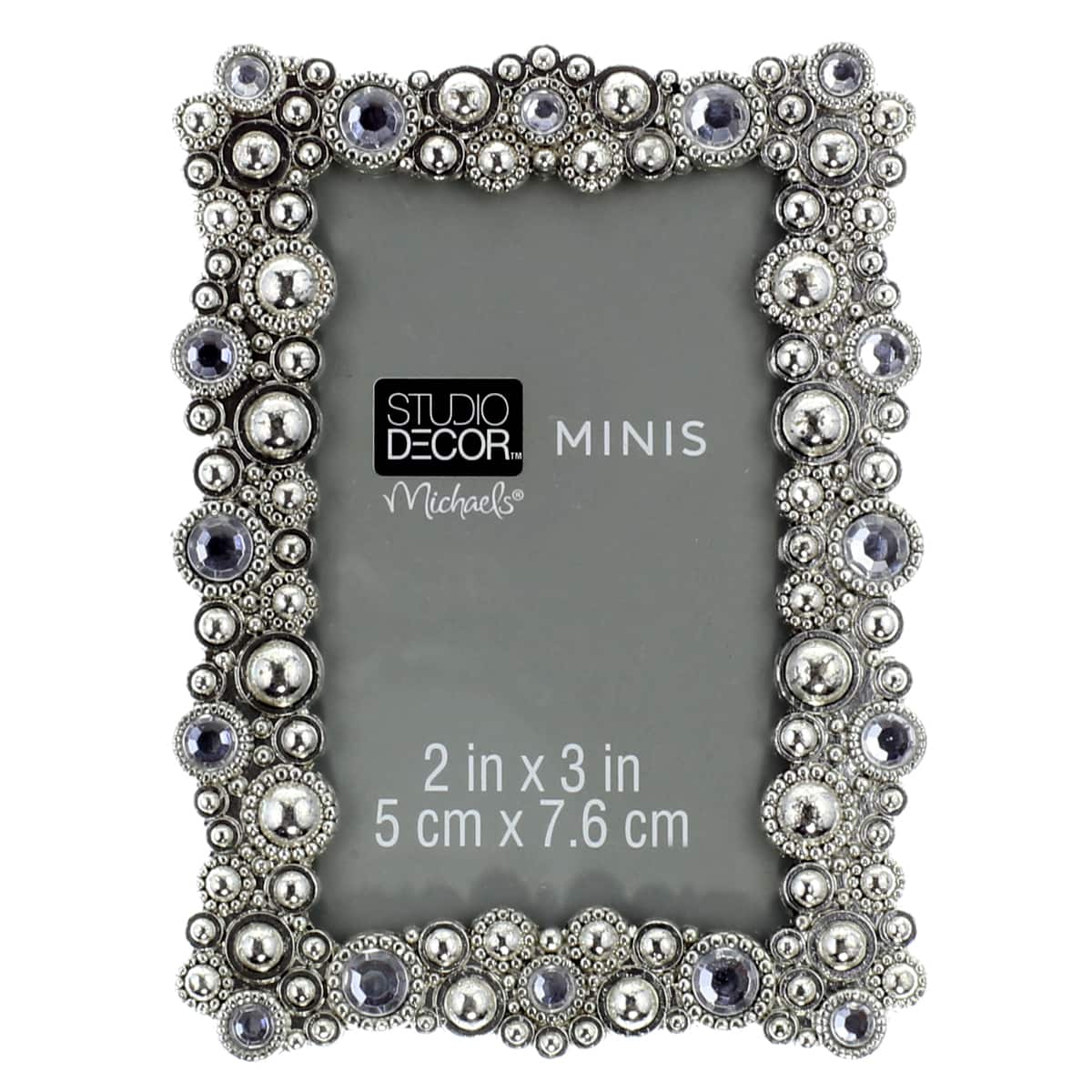 24 Pack: Silver Gems Mini Frame by Studio D&#xE9;cor&#xAE;
