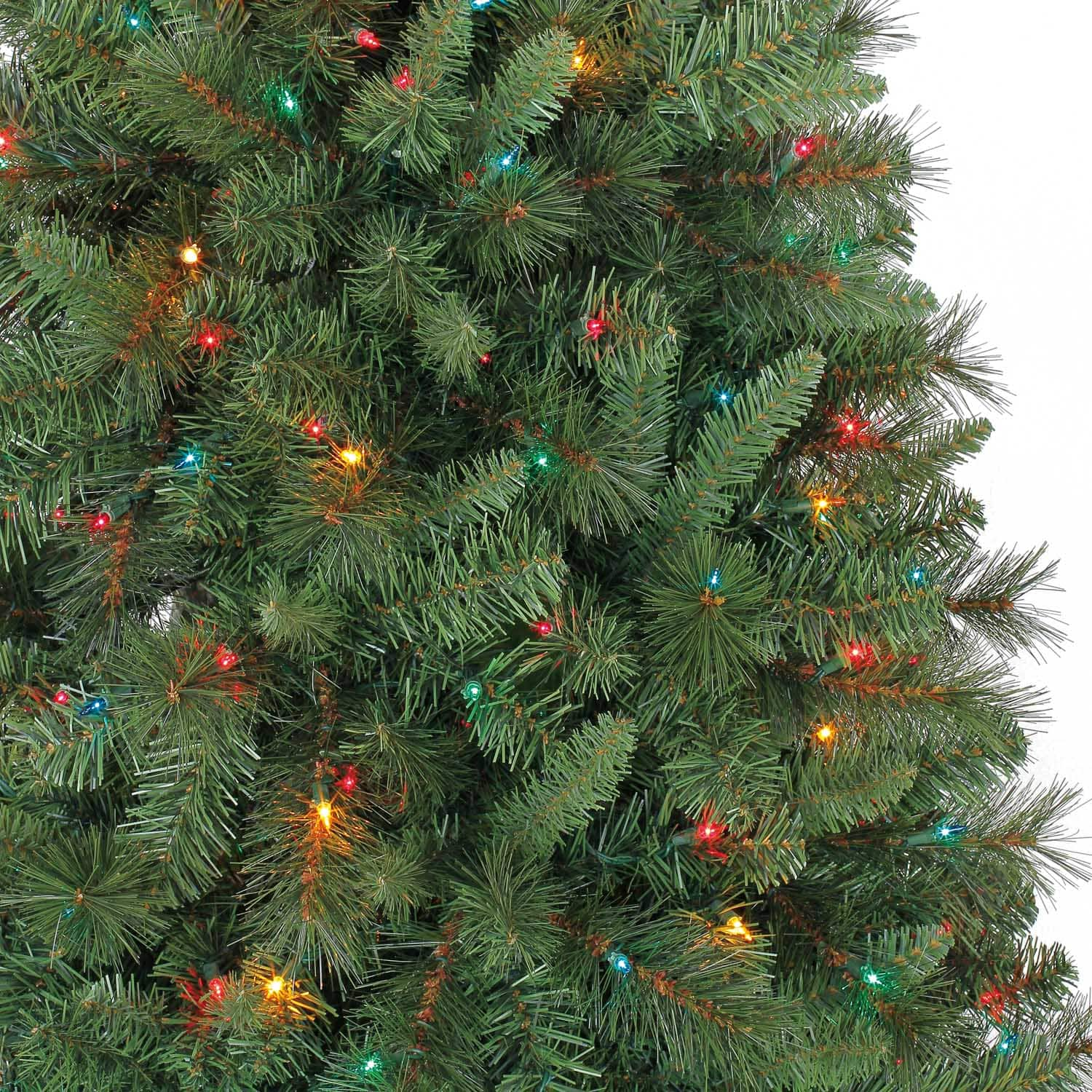 artificial prelit christmas trees