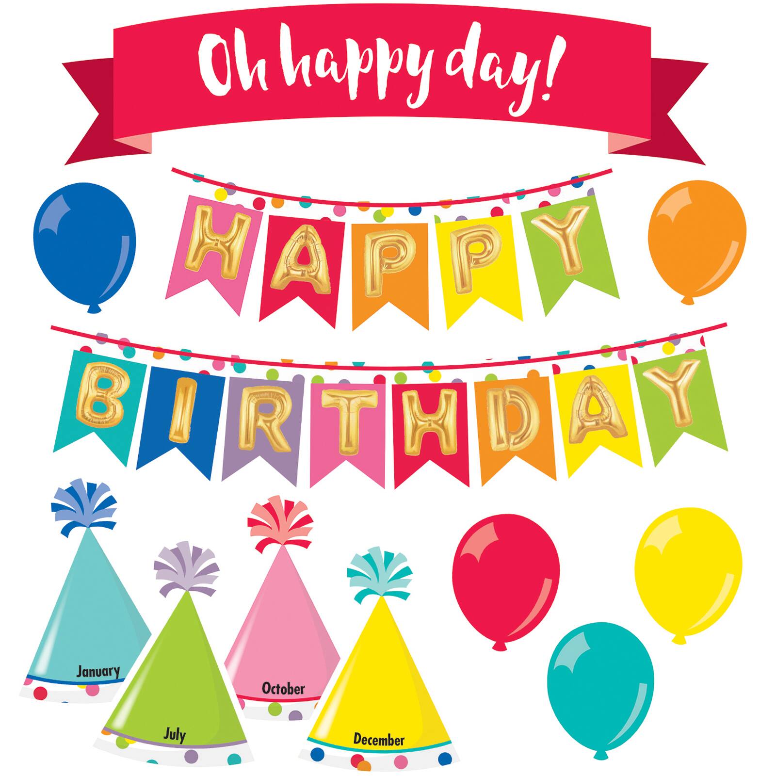 Carson-Dellosa™ Just Teach Happy Birthday Mini Bulletin Board Set