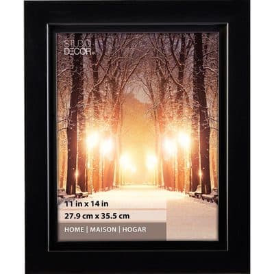 STUDIO SILVER metallic poster frame matted 16x20/11x14 by Nielsen