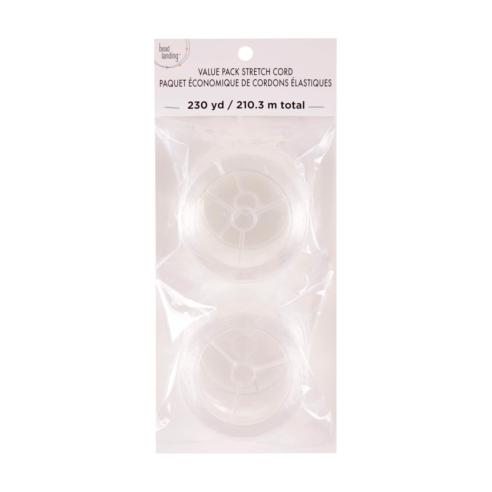 6 Packs: 2 ct. (12 total) Everyday Clear Stretch Lacing by Bead Landing™, 230yd.