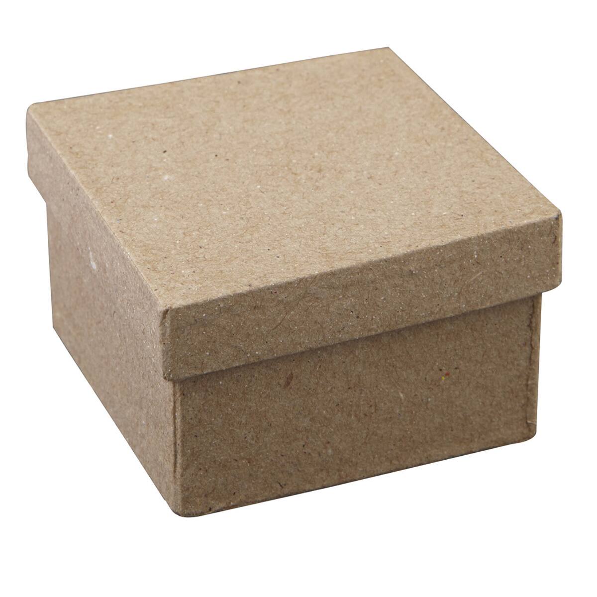 Paper Mache Mini Square Box by ArtMinds™
