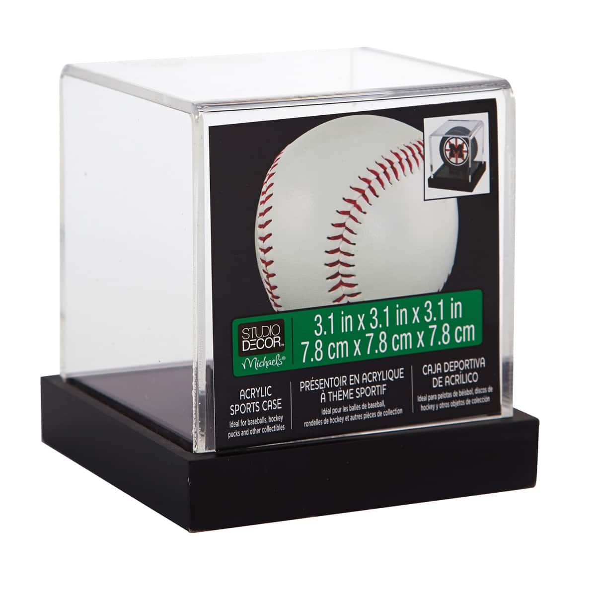 Support de petites balles en acrylique transparent, multi-usages,  présentoir de Baseball, support de stockage de