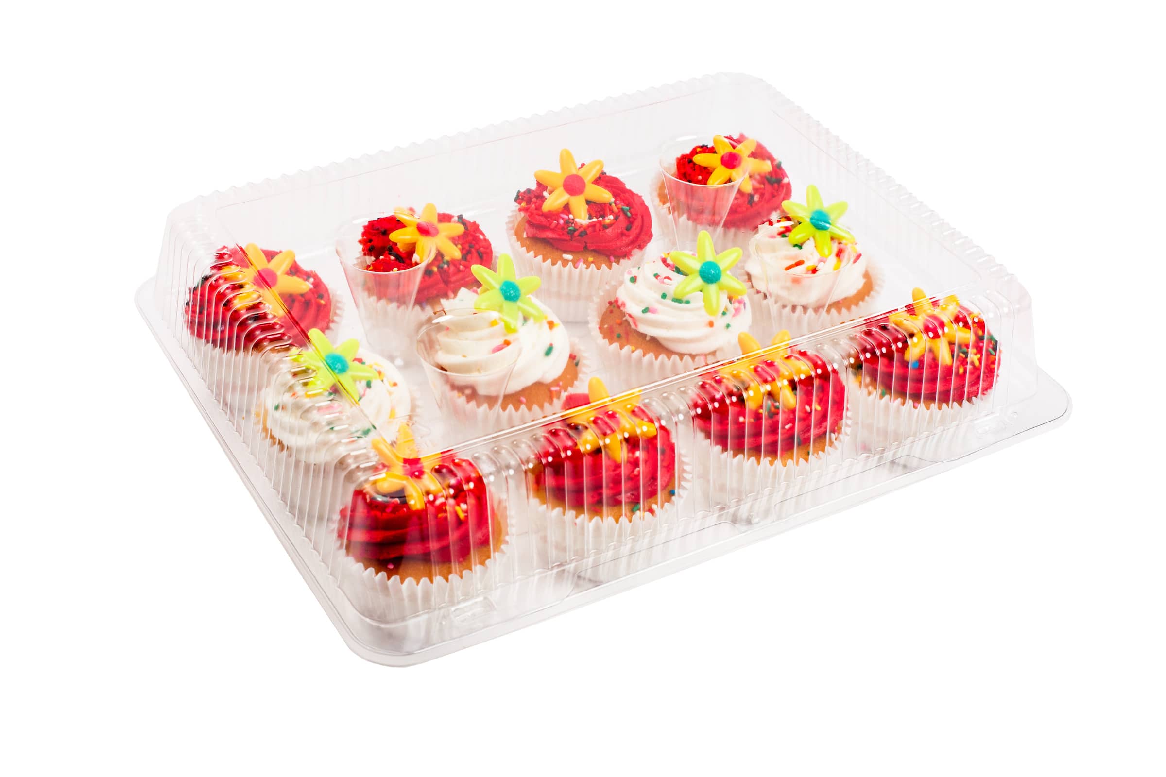 6 Packs: 2 ct. (12 total) 12-Cup Cupcake Clamshells by Celebrate It&#x2122;