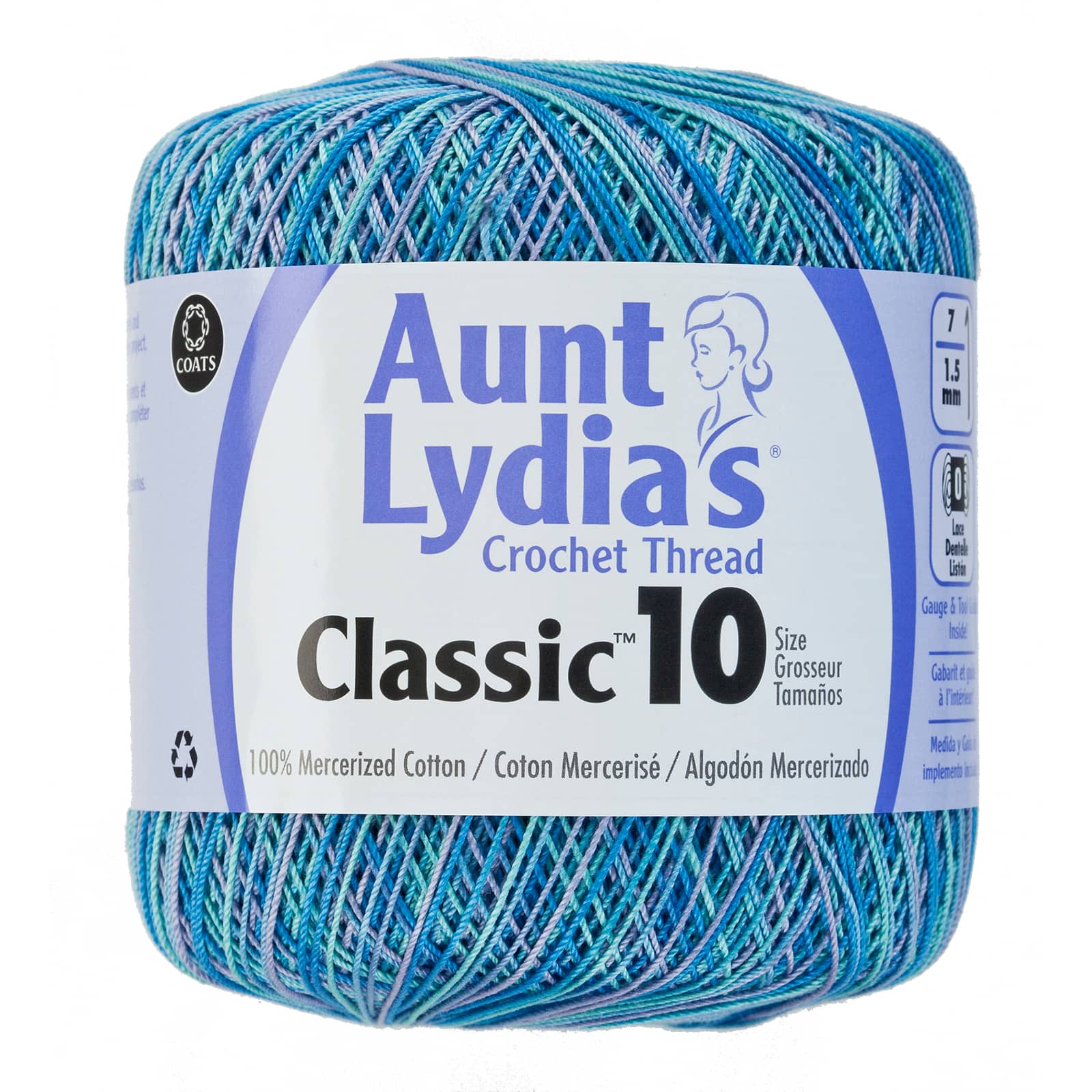 15 Pack: Aunt Lydia's® Classic Cotton Crochet Thread