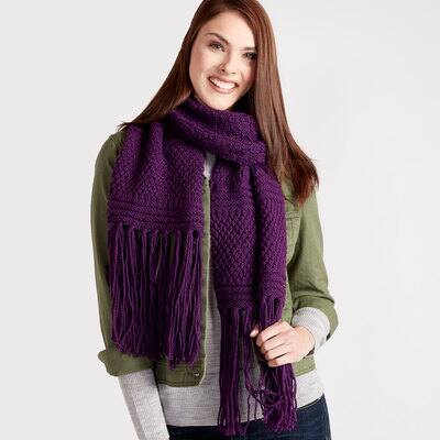 Phentex® Worsted™ Texture Mix Knit Scarf | Projects | Michaels