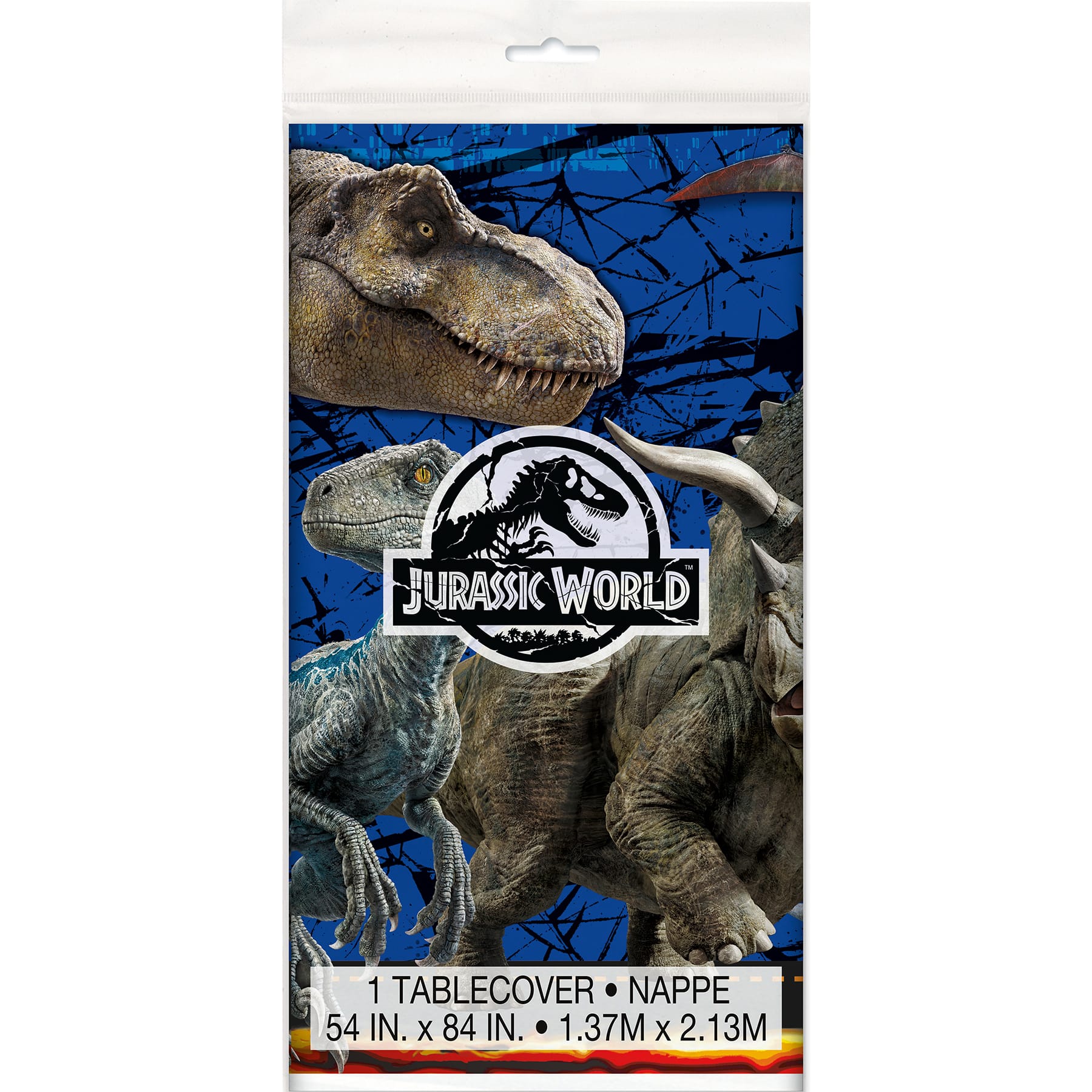 Dinosaur Party Table Cover 54/"x 84/" Boys Birthday Tableware Supplies Plastic