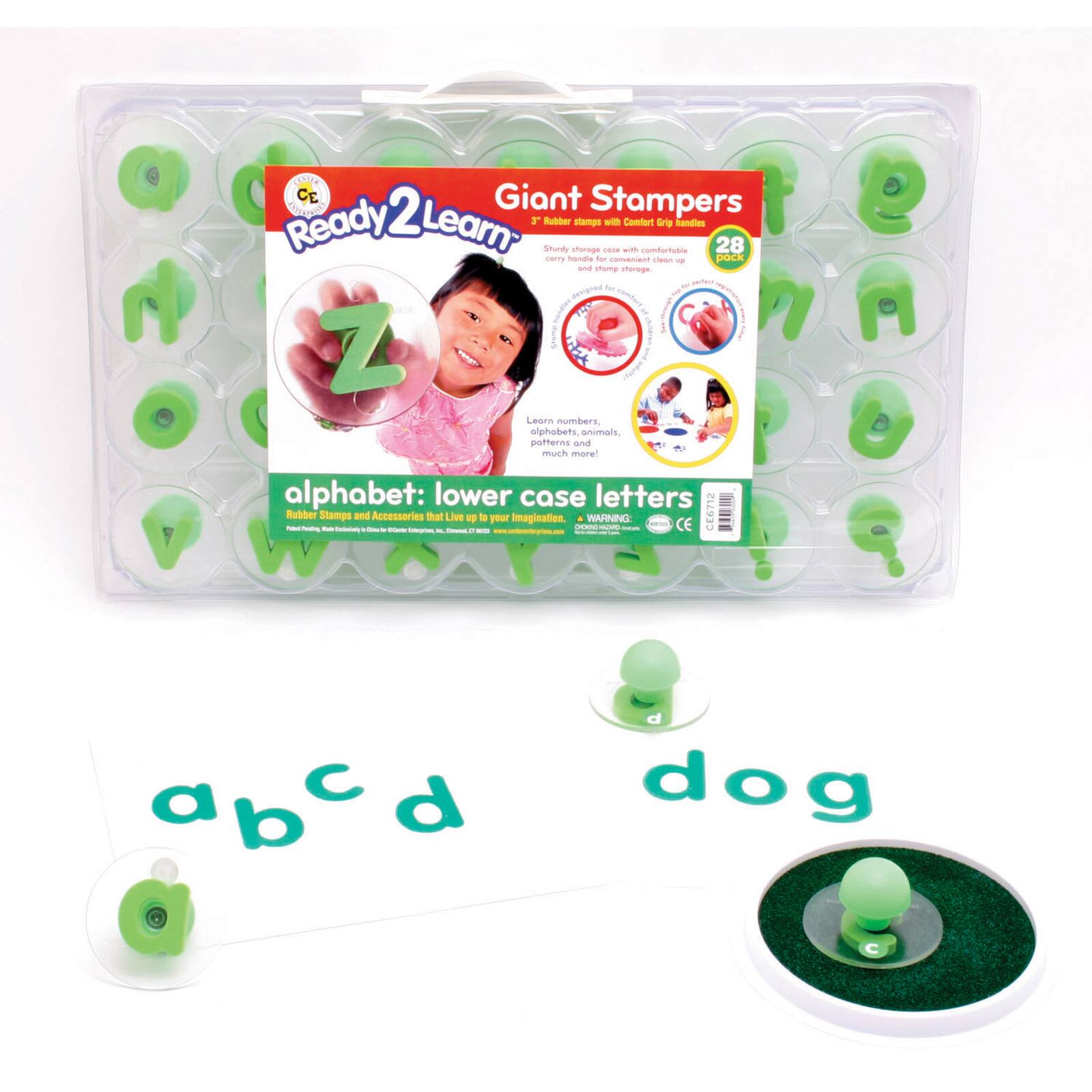 Ready2Learn&#x2122; Alphabet Letters Lowercase &#x26; Uppercase Giant Foam Stampers, 56 Pack