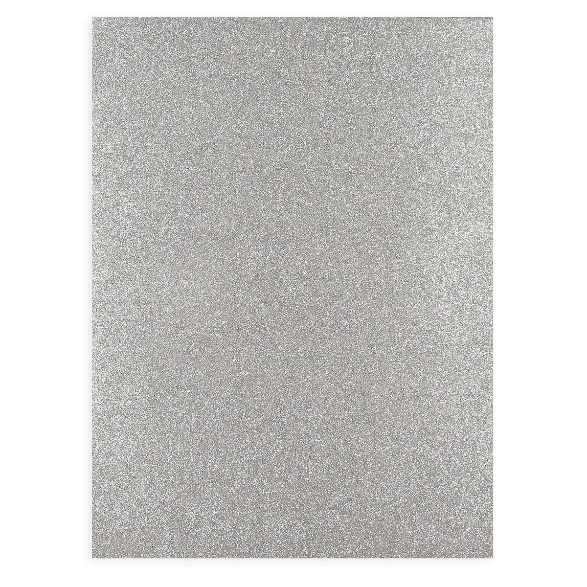 15.5 x 19.5 White Glitter Foam Sheets - Pack of 10 Glitter Foam Sheets -  CB Flowers & Crafts