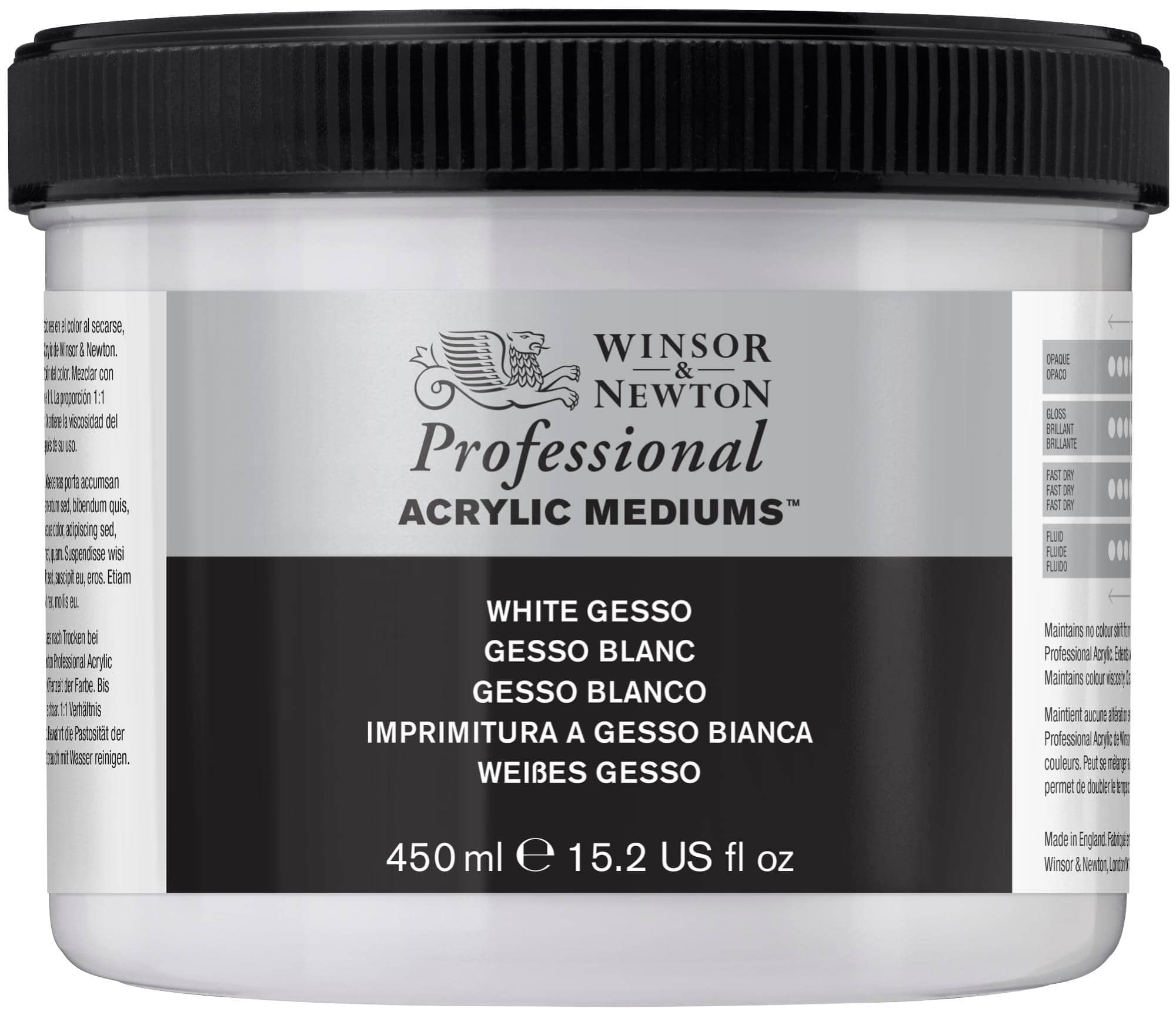 Winsor & Newton® Professional Acrylic Medium, White Gesso