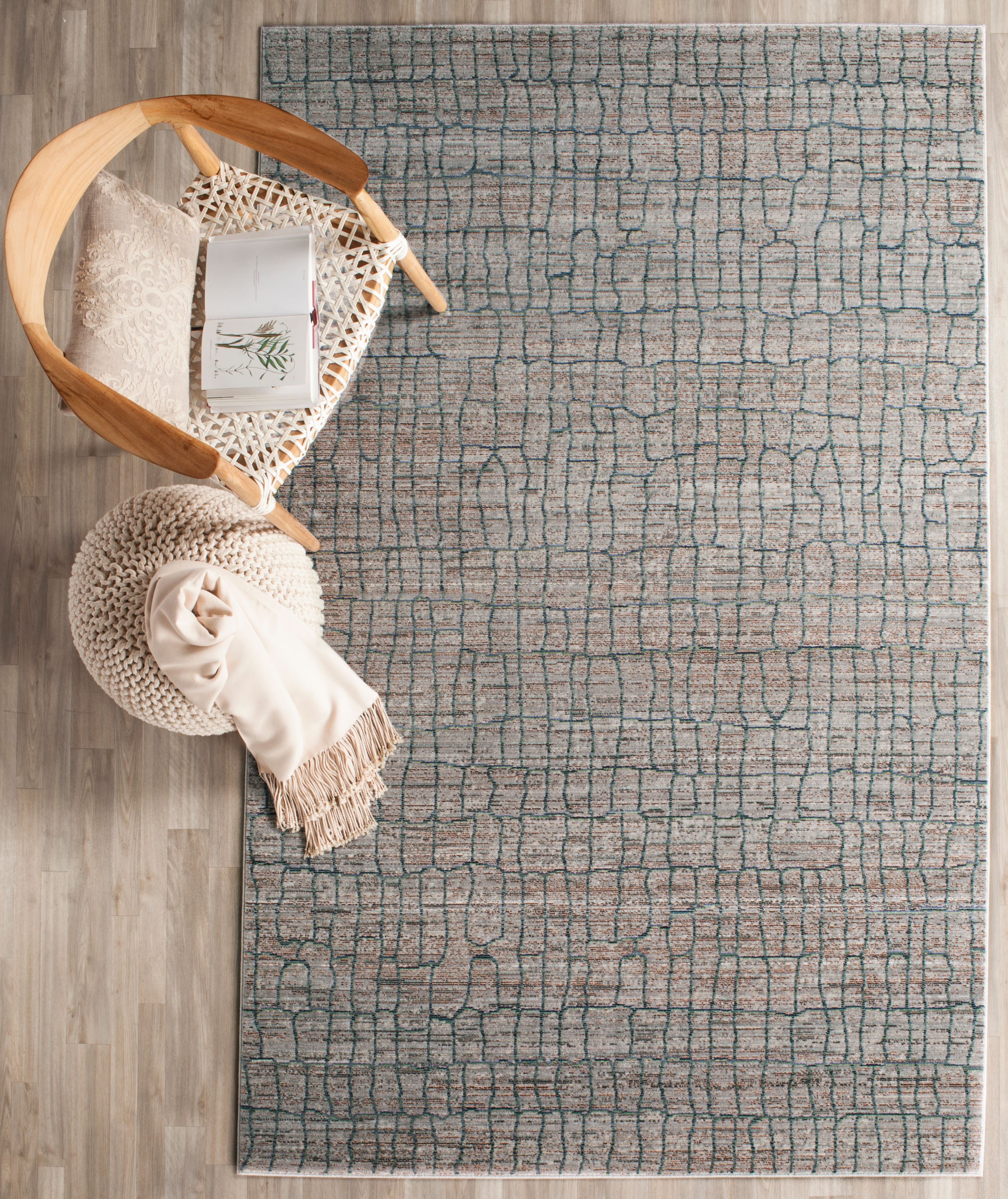 Valencia Transitional Modern 4&#x27; X 6&#x27; Area Rug