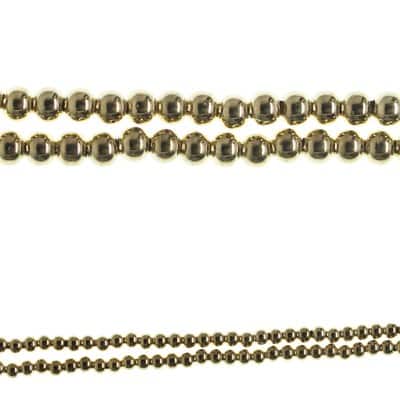 Bead Gallery® Gold Metallic Round Beads, 4mm image