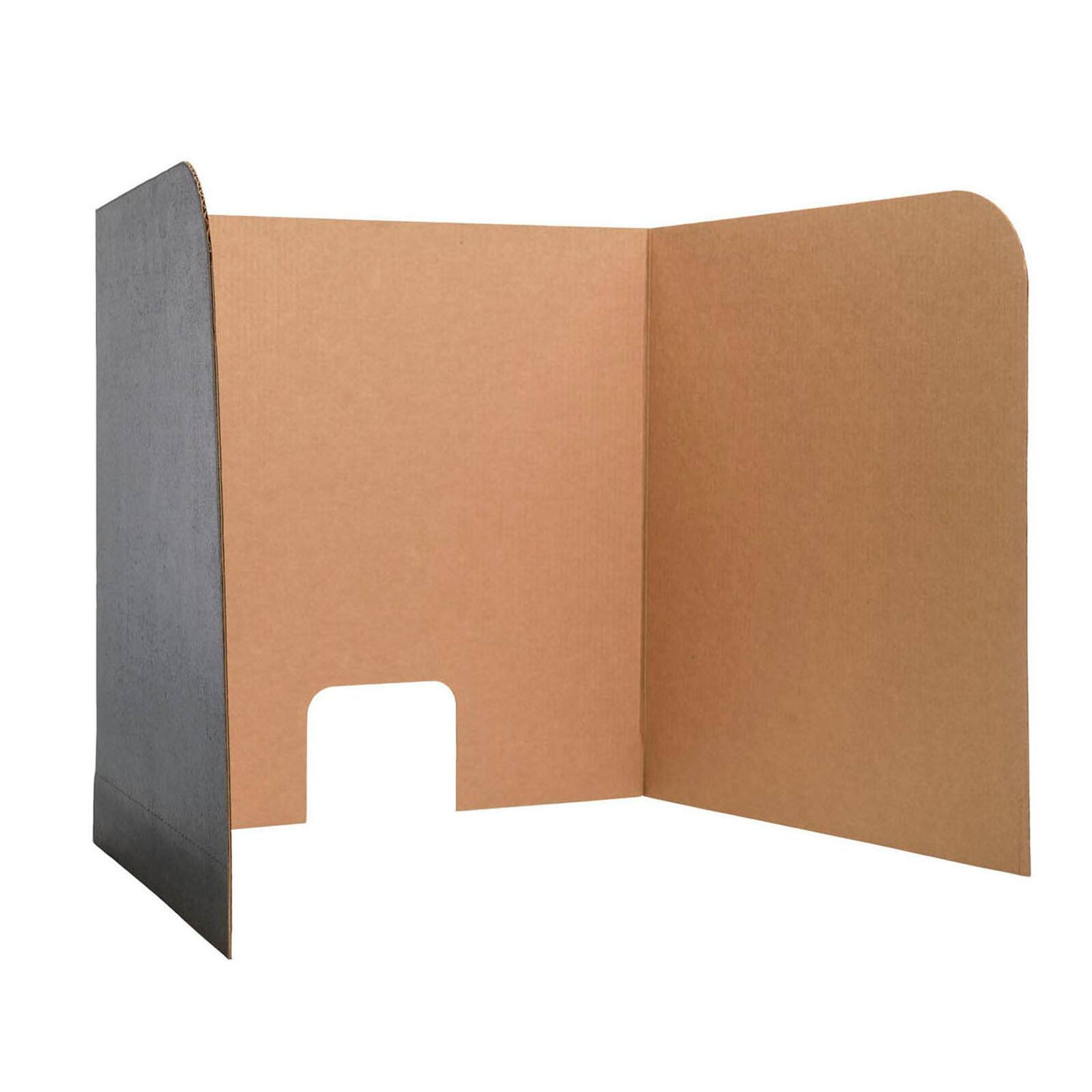 Black Large Flipside Computer Lab Privacy Screen, Pack of 12