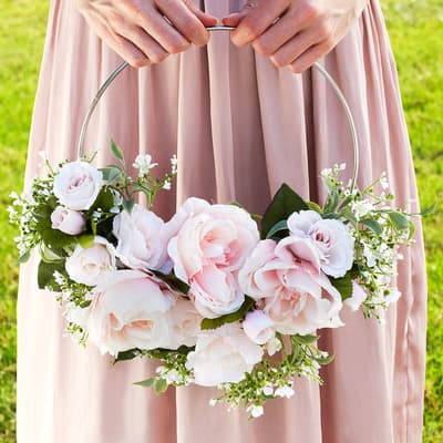 Light Pink Rose Hoop Bouquet | Projects | Michaels